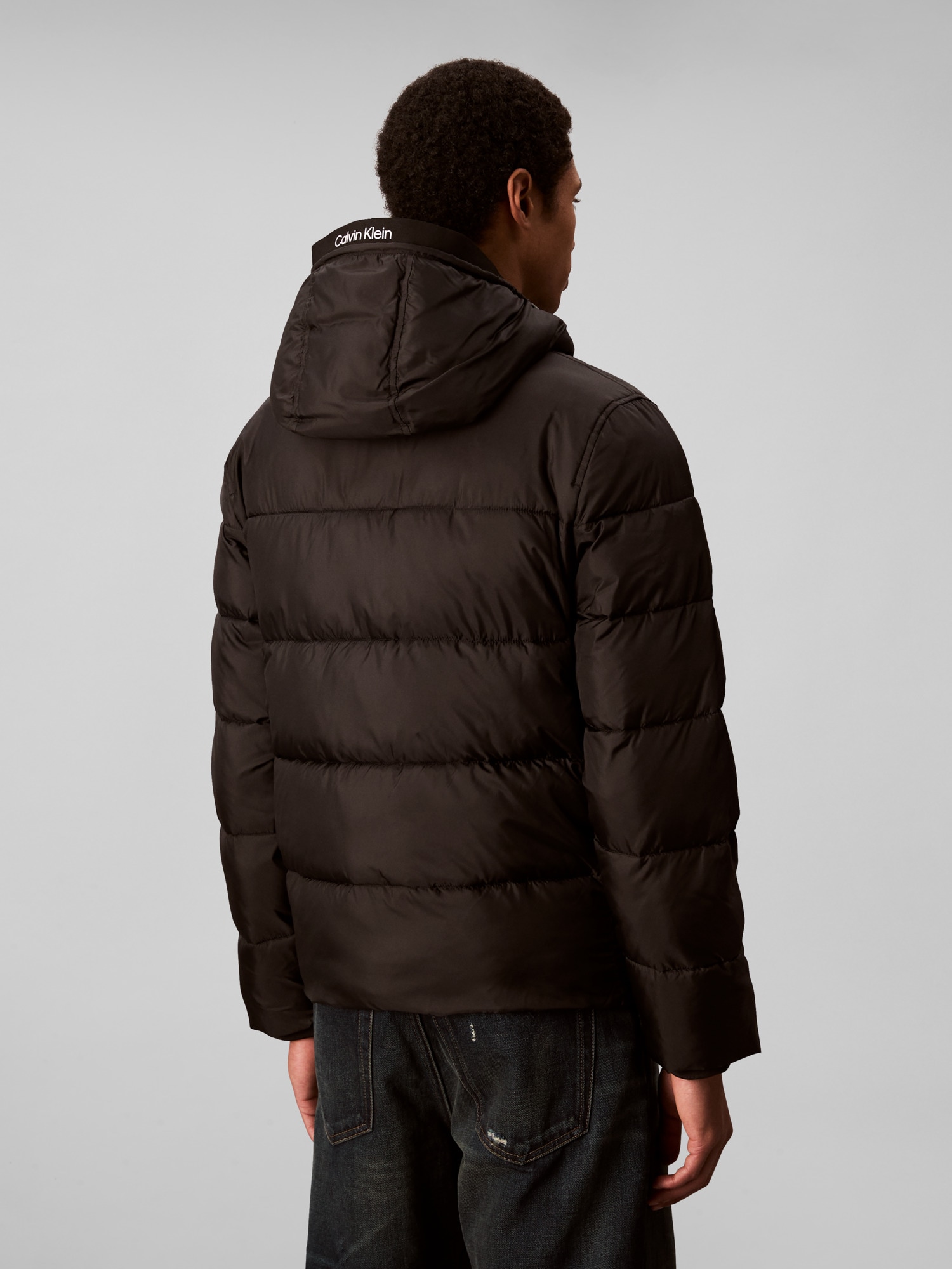 Calvin Klein Steppjacke mit Kapuze Kapuze mit Kordelzug, regular fit