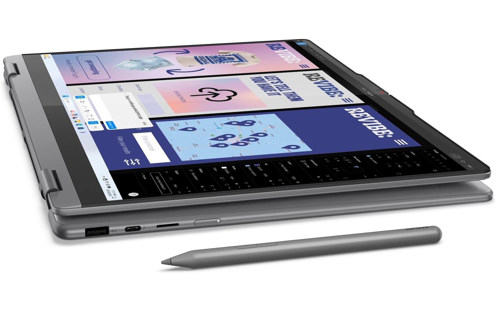 Lenovo Notebook »Notebook Yoga 7 2-in-1 16ILL10 Copilot+ PC (Intel)« / 16 ″ Intel Core Ultra 7 1.000 GB SSD Integrierte NPU (Neural Processing Unit)