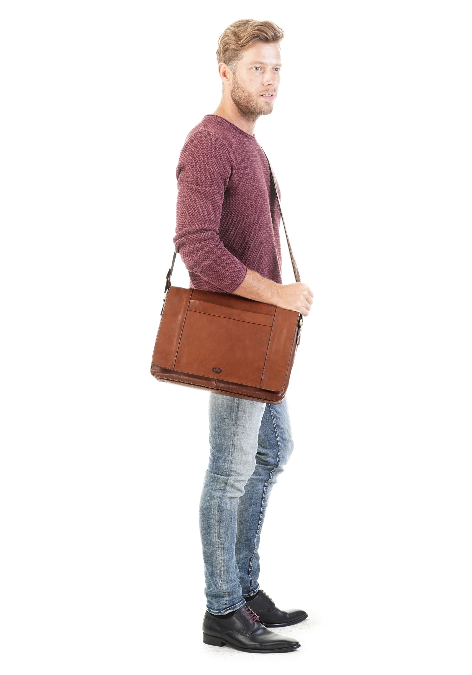 Piké Messenger Bag, echt Leder