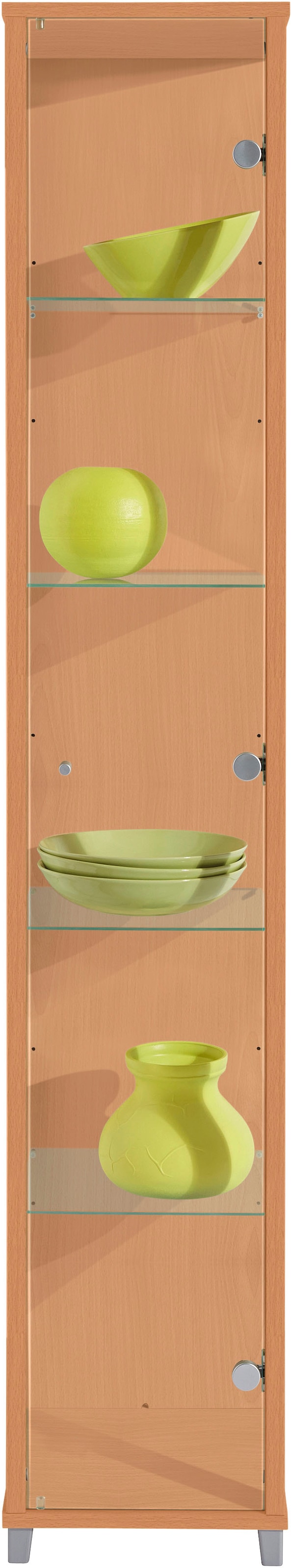 fif möbel Vitrines »OPTIMA Höhe ca. 172 cm« Standvitrine/Glasvitrine 1x Glastür,perfekt für Sammler,Sammlervitrine