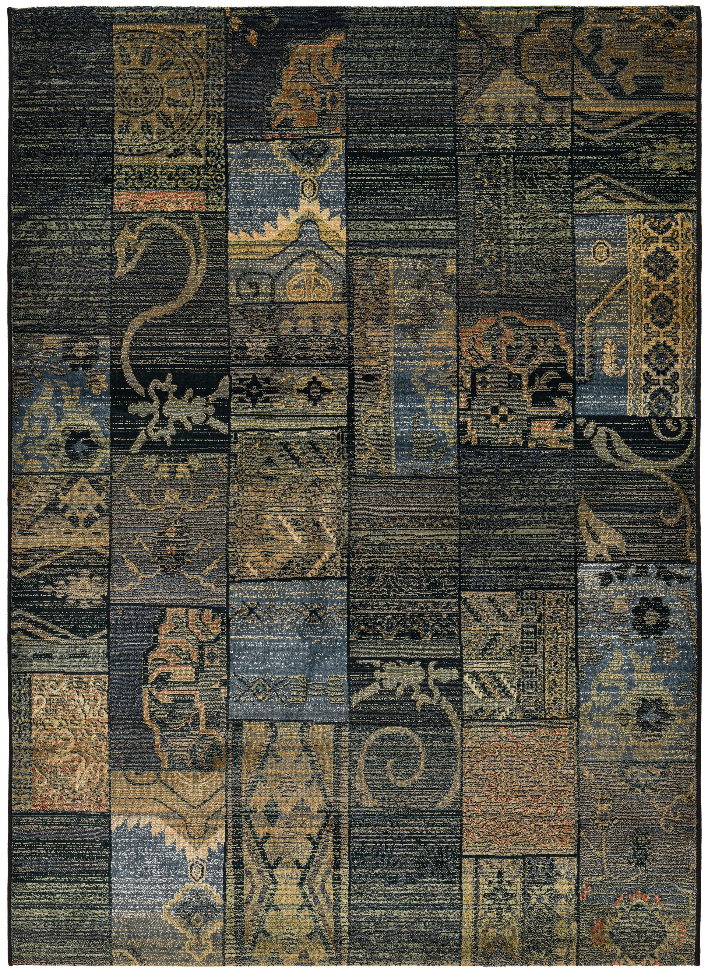Image of THEKO Teppich "Gabiro 5504" rechteckig 10 mm Höhe Melange-Effekt, Patchwork Design, auch als Läufer, Wohnzimmer