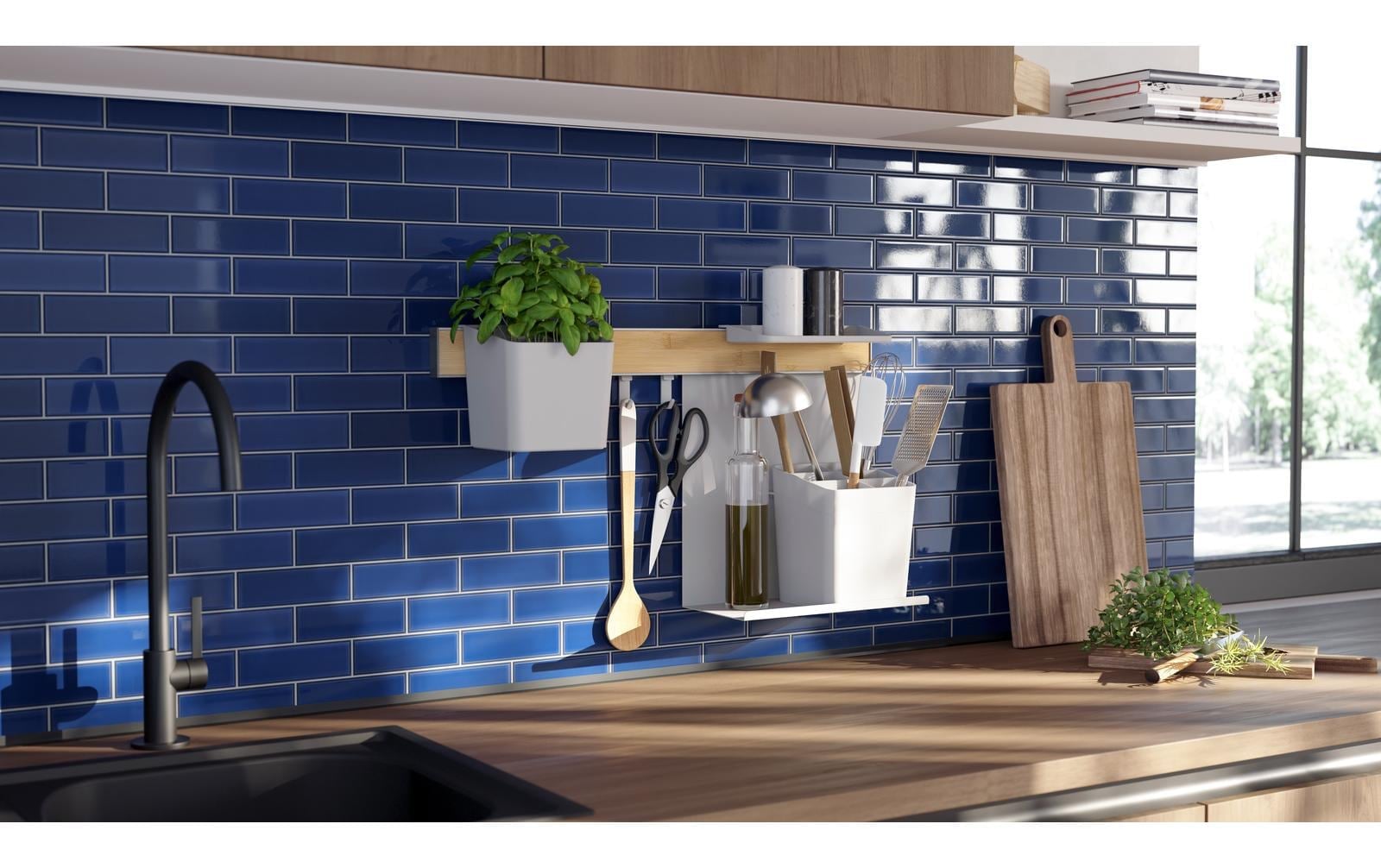 tesa Elément de rangement »M Bambus/Weiss«