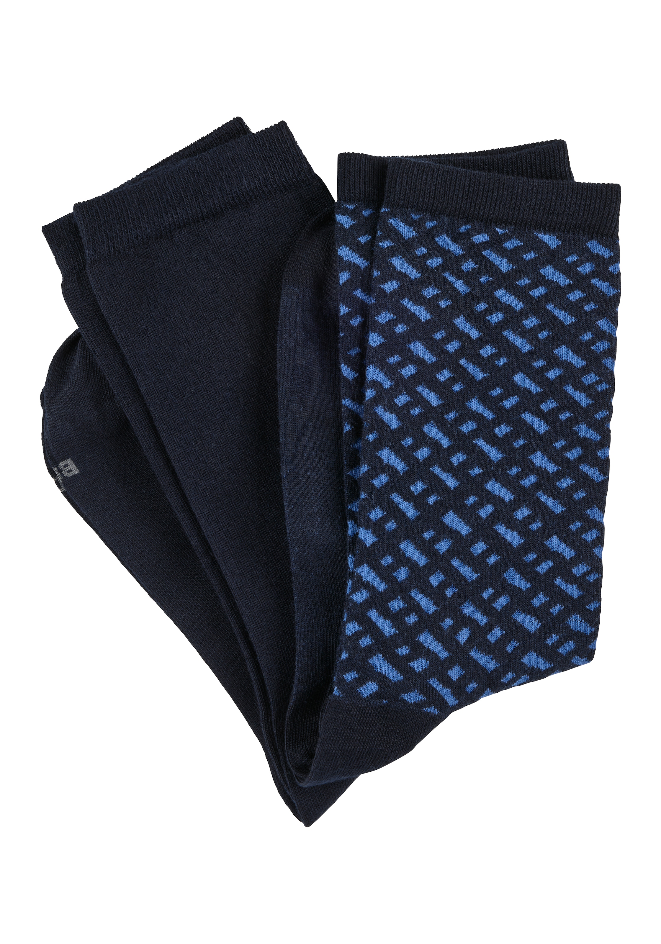 Image of BOSS Freizeitsocken "2P RS Monogram CC" Packung, 2er-Pack, 2 Paar tlg. aus weicher Baumwollmischung