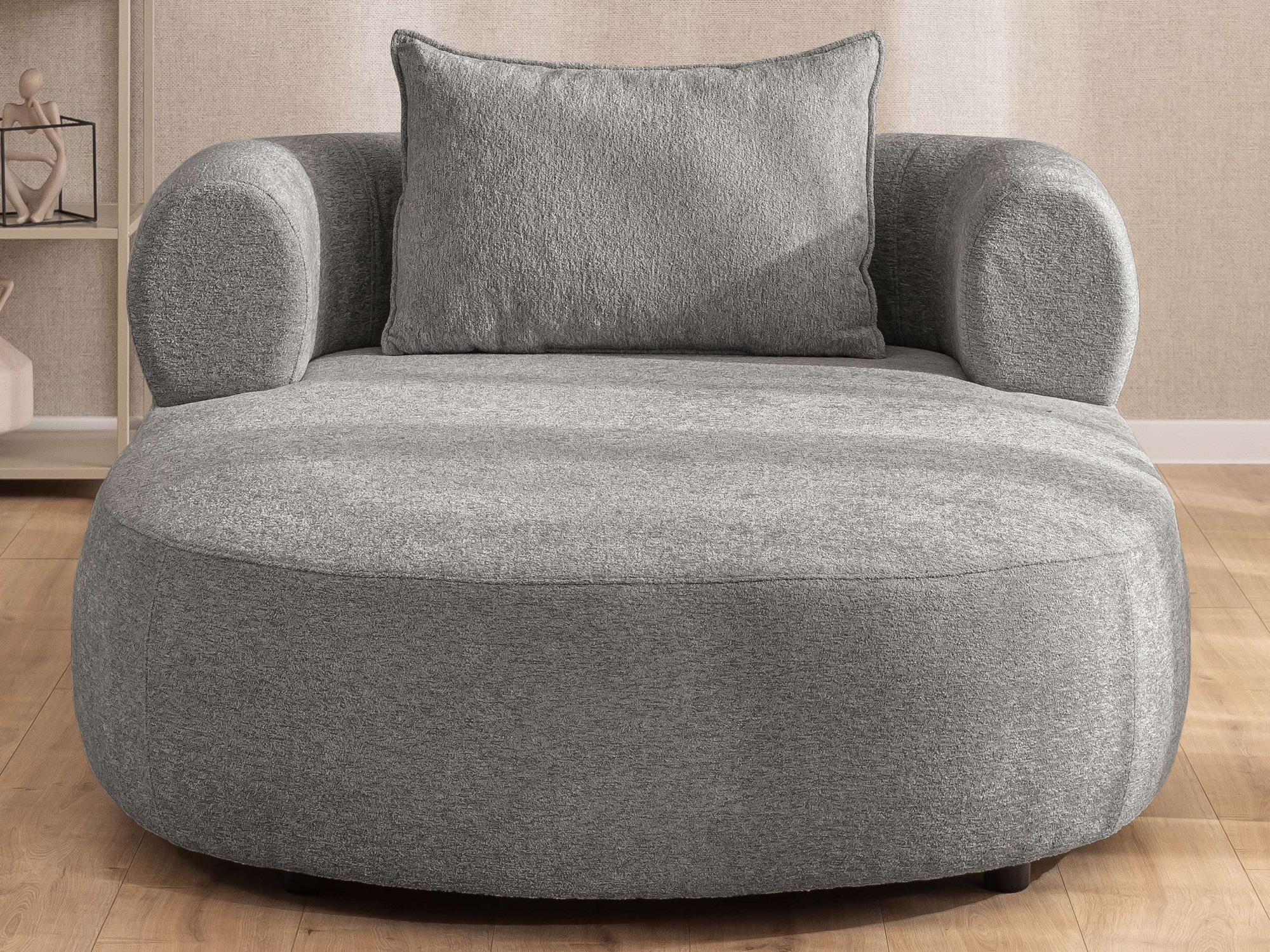 Home affaire XXL-Sessel »LUSSAC Loveseat extra tief, grosse Sitzfläche, Masse B/T/H: 123/158/78cm« hoher Sitzkomfort und modernes Design, Sofa ohne Bettfunktion