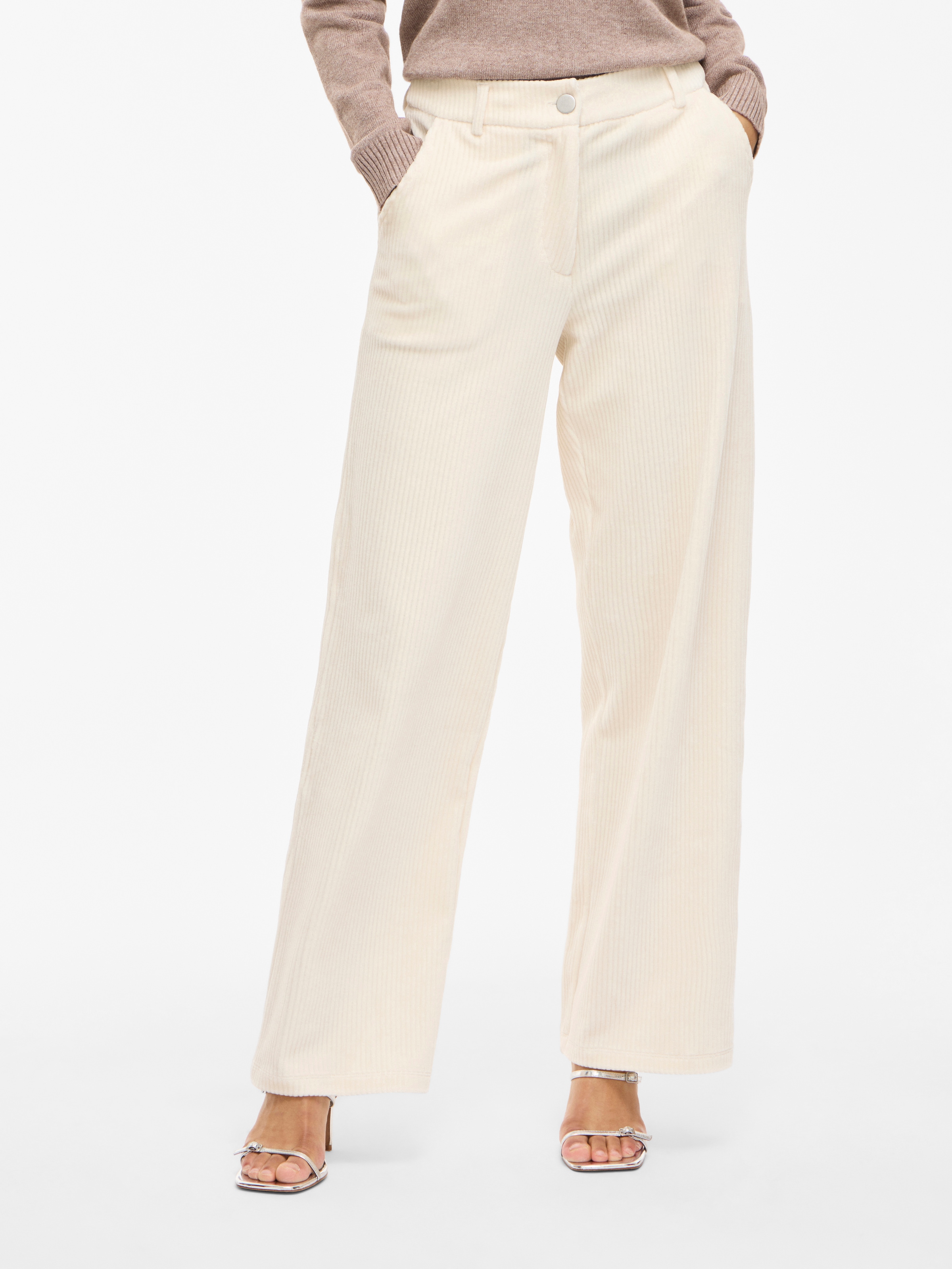Image of Vila Cordhose "VIKITA RW WIDE CORDUROY PANTS - NOOS"