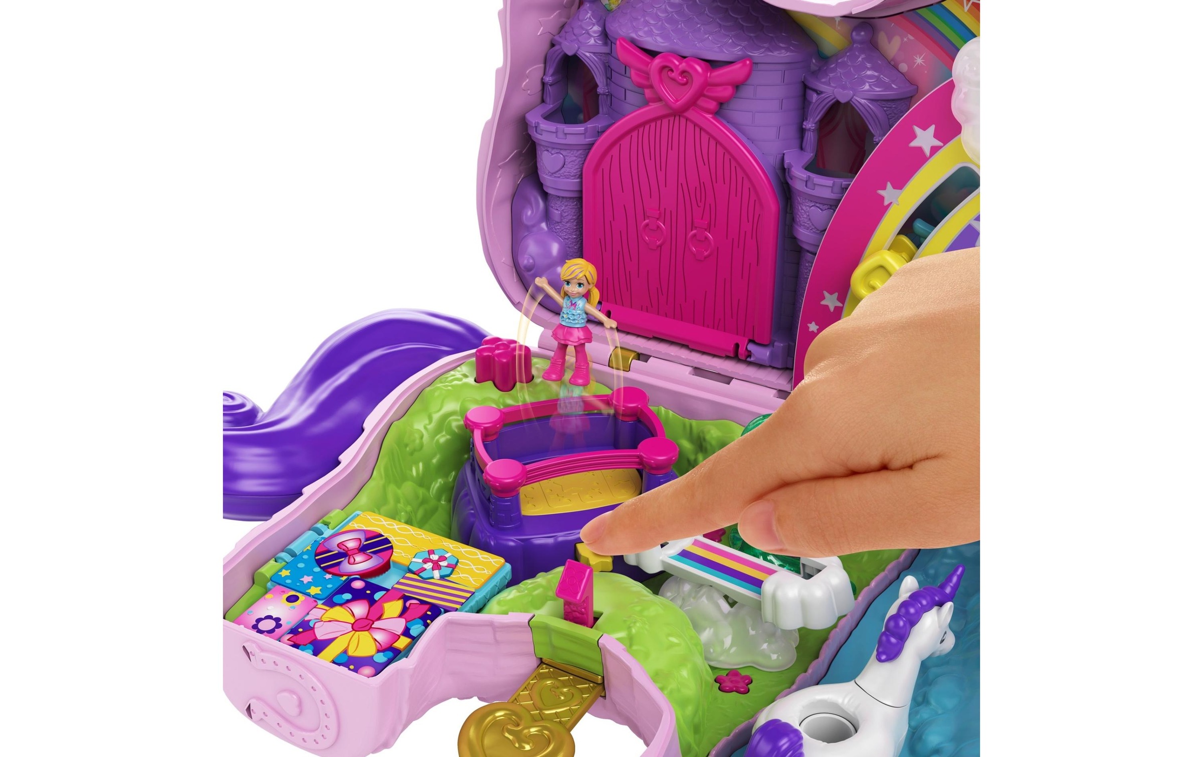 Polly Pocket Spielfigur »Pocket Einhorn-Party Spielset«