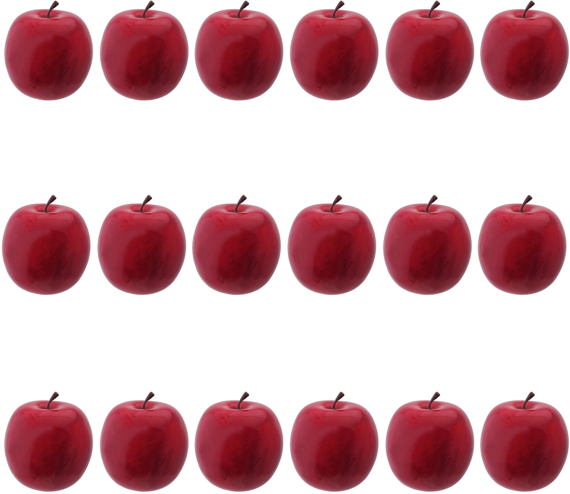 Image of Creativ deco Weihnachtsfigur "Weihnachtsdeko rot" Apfel, Ø ca. 8 cm