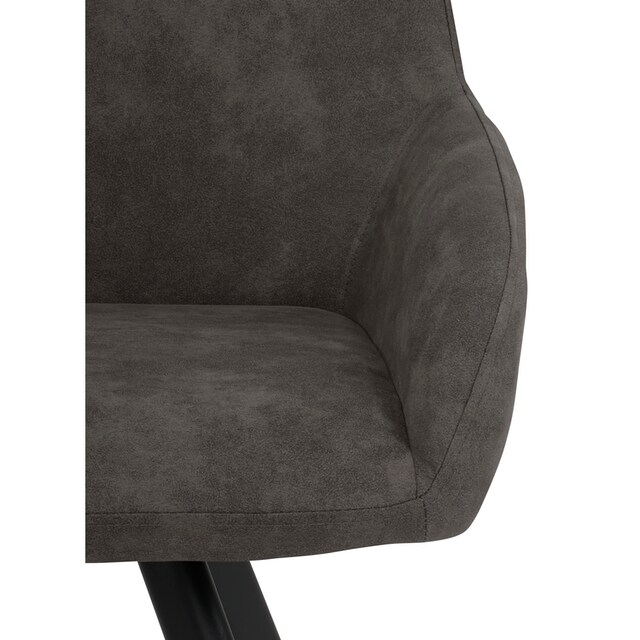 INOSIGN Esszimmerstuhl »Sandra«, Webstoff, im 2er Set, mit schwarzen  Metallbeinen, Sitzhöhe 47 cm bequem kaufen