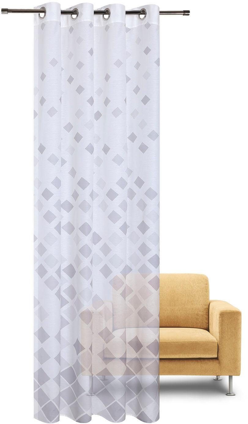 Image of Gerster Vorhang »Jonas«, (1 St.), HxB: 235x140, Moderner Ösenschal bedruckt bei Ackermann Versand Schweiz