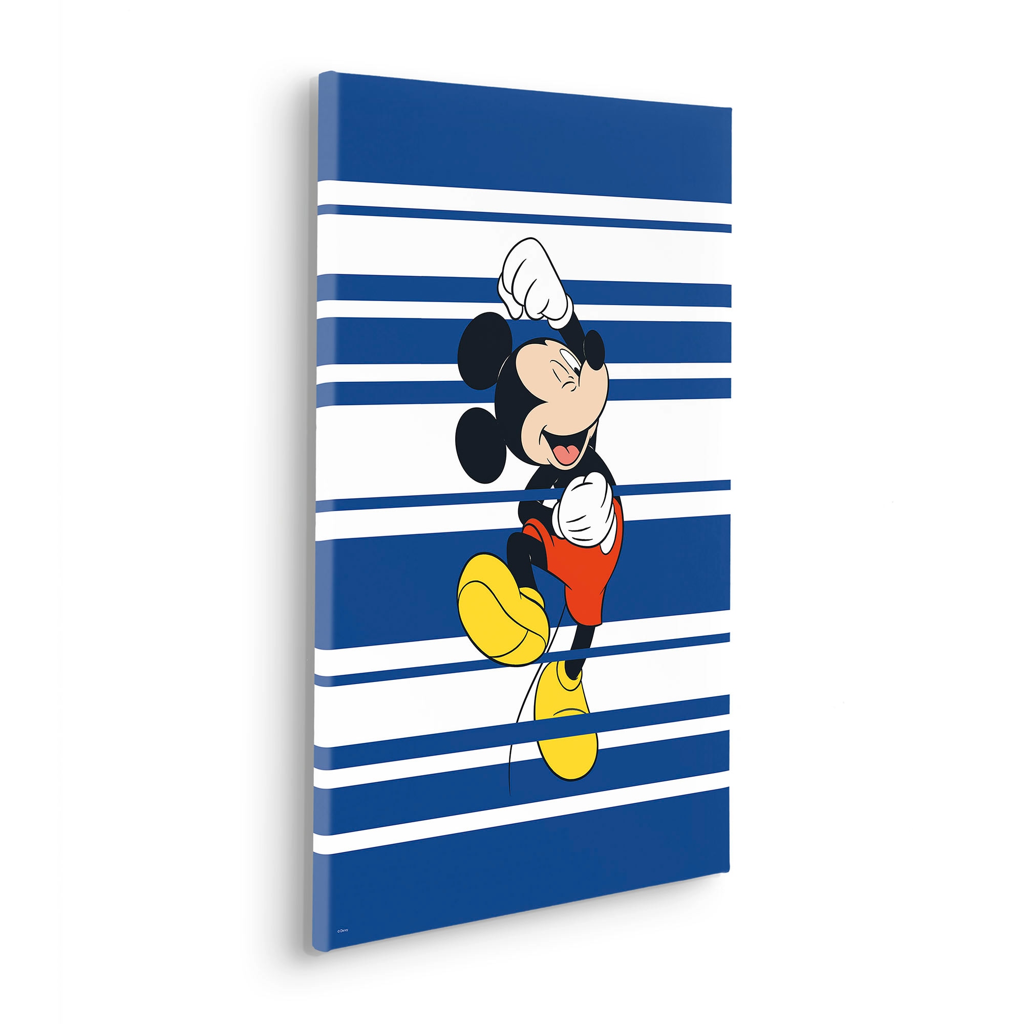 Image of Komar Leinwandbild "Mickey Rockstar - Grösse 40 x 60 cm" Natur 1 Stk. tlg. Keilrahmenbild mi Echtholzrahmen