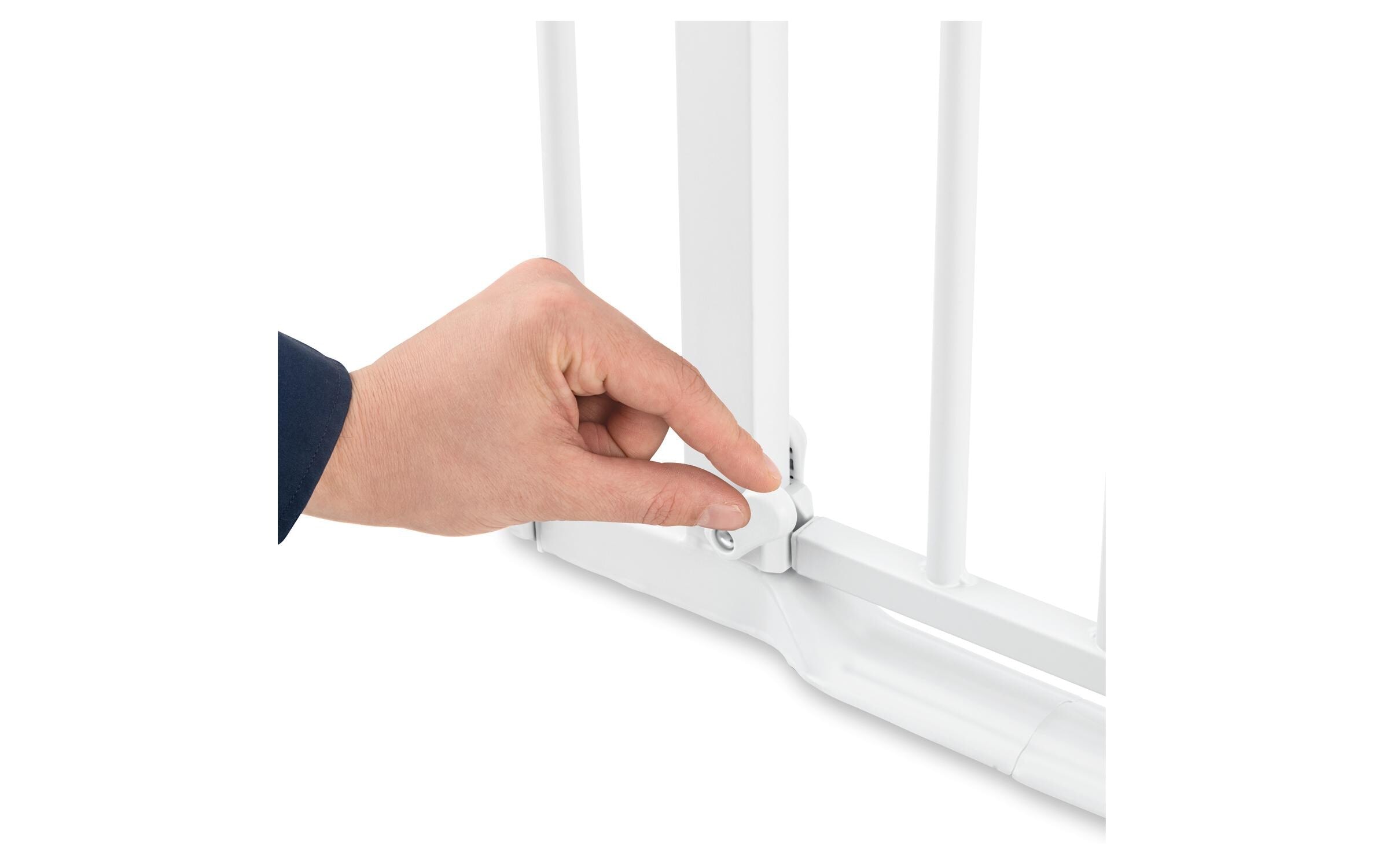 Hauck Türschutzgitter »Clear Step Autoclose 2 9 cm Weiss«