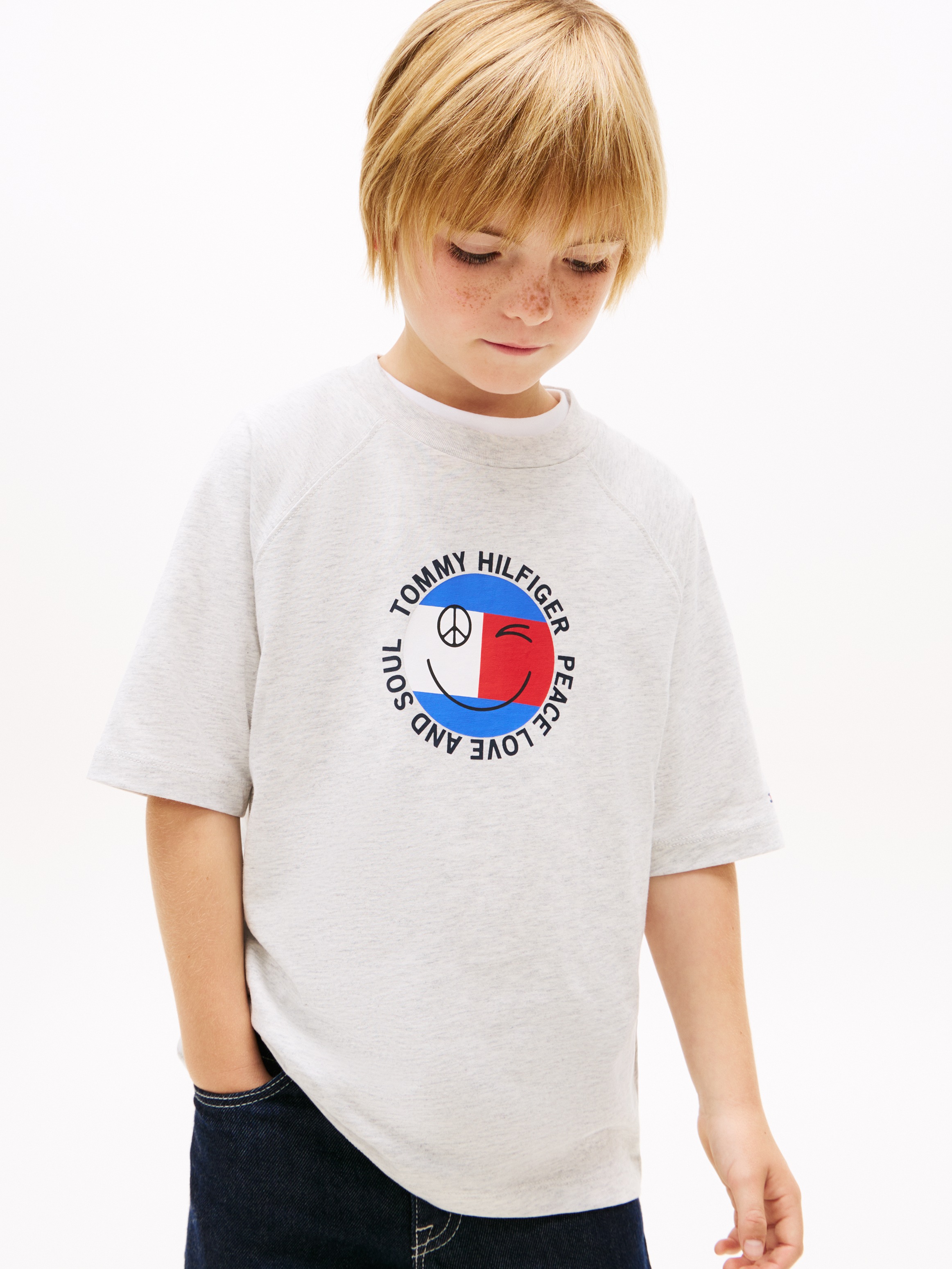 Tommy Hilfiger T-Shirt »FUN FLAG GRAPHIC« Kinder bis 16 Jahre, Druck