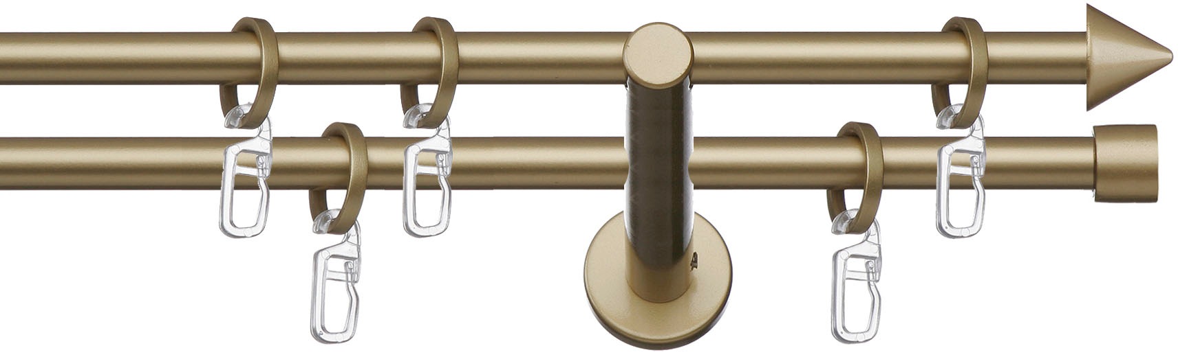 Image of indeko Gardinenstange »Palma«, 2 läufig-läufig, Fixmass bei Ackermann Versand Schweiz