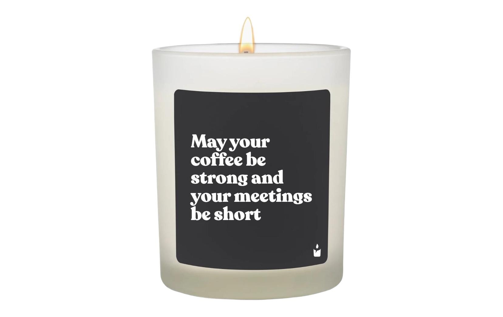 Image of Duftkerze "ChattyCandles May your coffee be strong 6,7 x 8 cm"