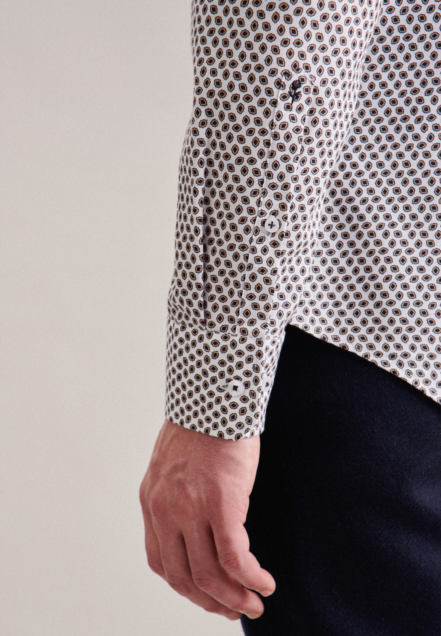 seidensticker Businesshemd »Slim« Slim 1/1 Kentkragen Druck