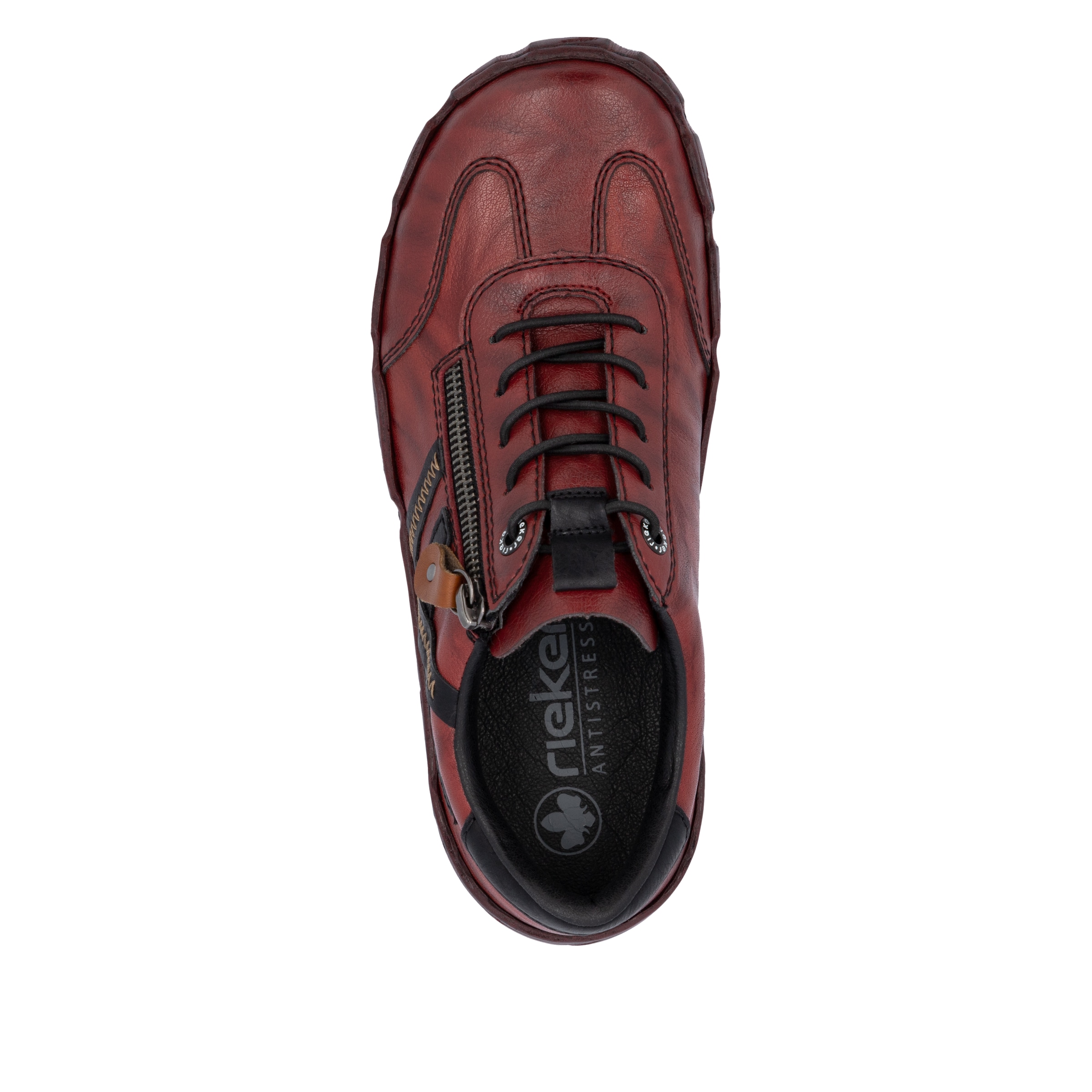 Rieker Sneakers  chaussure à lacets, chaussure basse, chaussure de loisirs avec surpiqûres décoratives