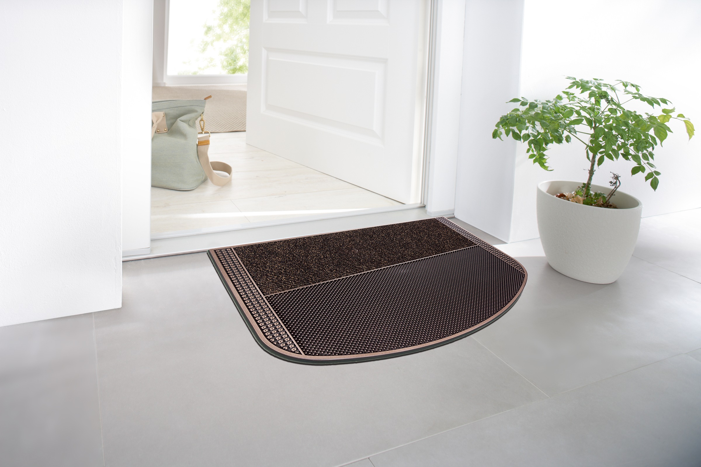 Home2Fashion Fussmatte »TC Clean Dissi, LAGERRÄUMUNG!«, rechteckig, 8 mm Höhe, Schmutzfangmatte, robust & strapazierfähig, In- und Outdoor geeignet