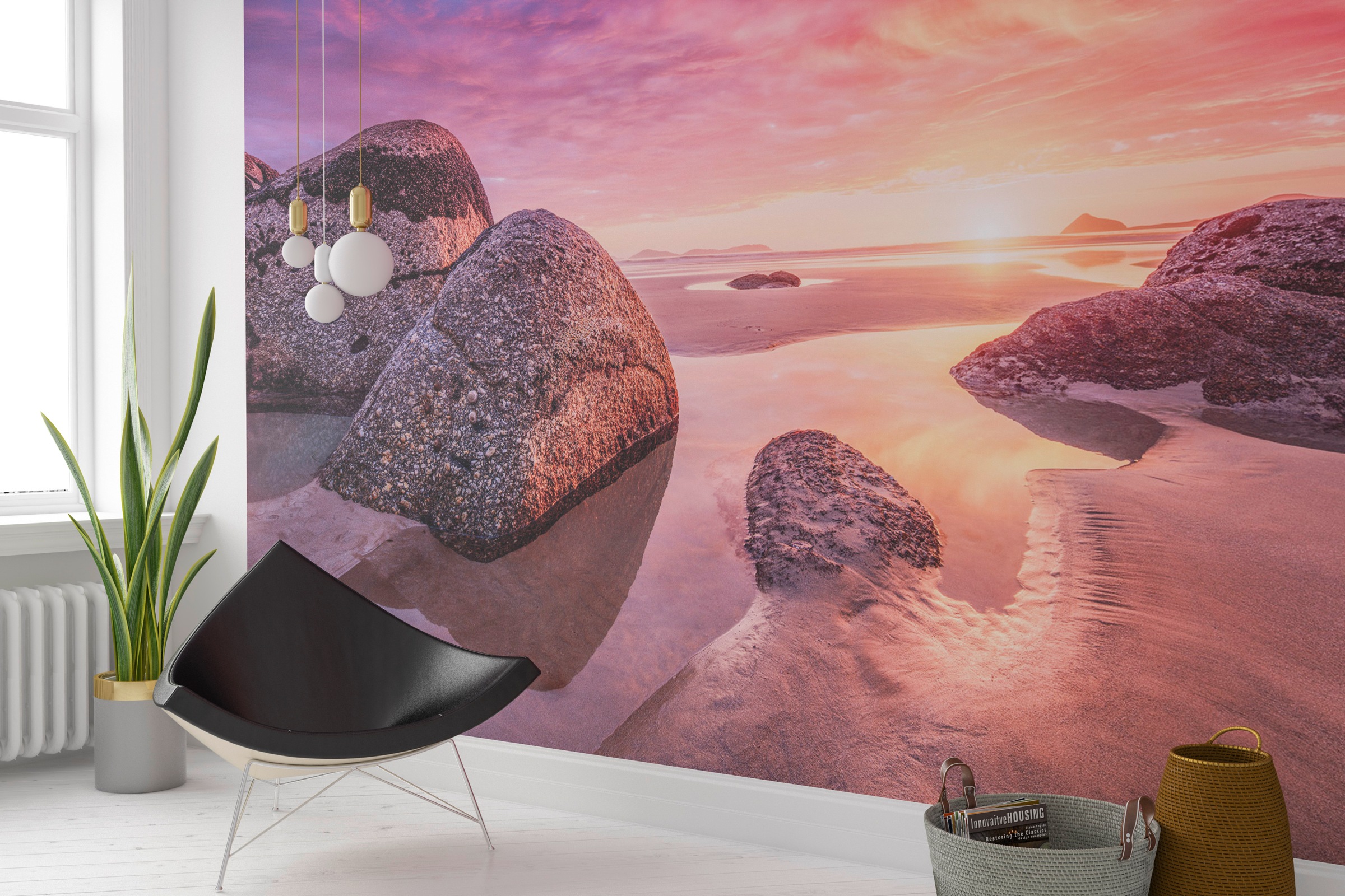 Image of Komar Fototapete "Vlies Fototapete - Sunset Bay - Grösse 368 x 248 cm" Motiv bedruckt glatt