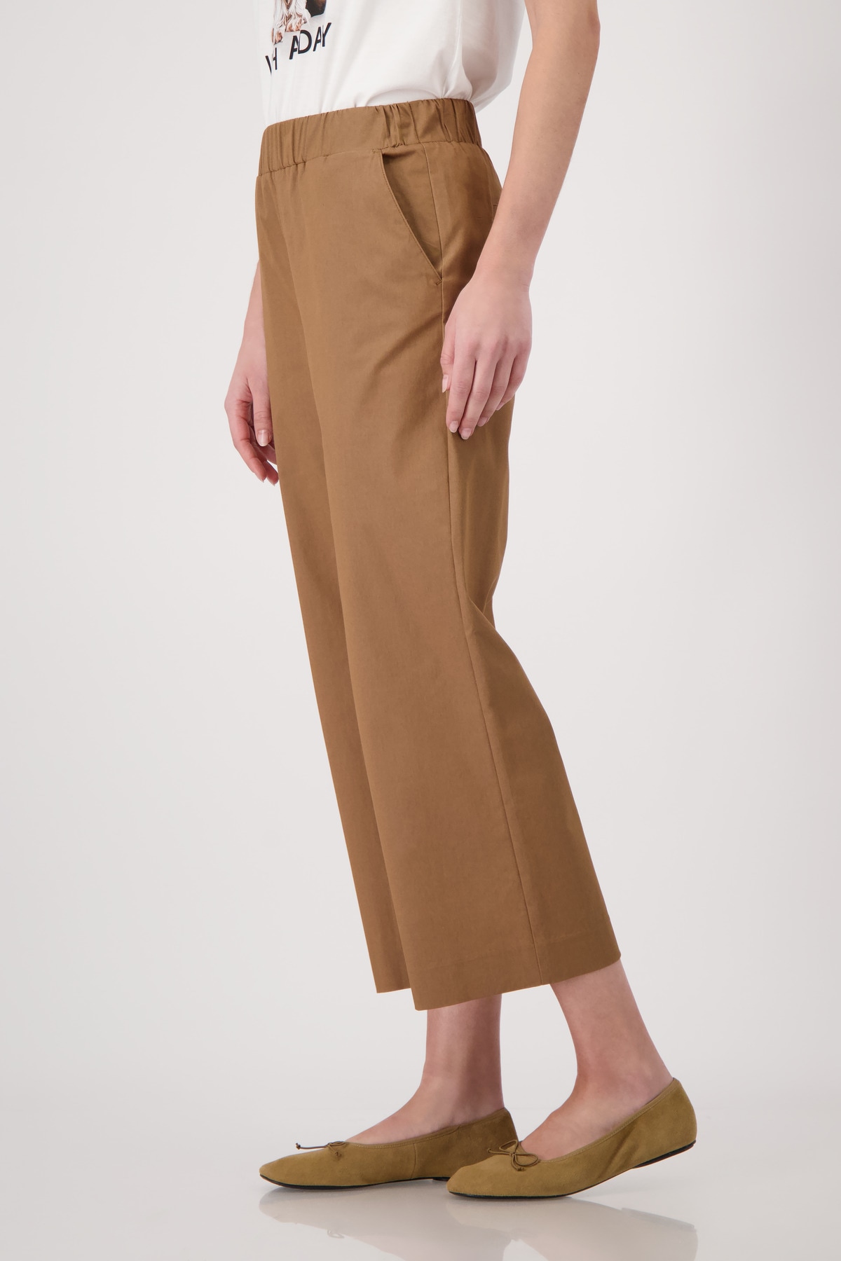 Monari Jupe-culotte »Hose Sarah s Basic Cotton«  Regular fit mit elastischem Bund