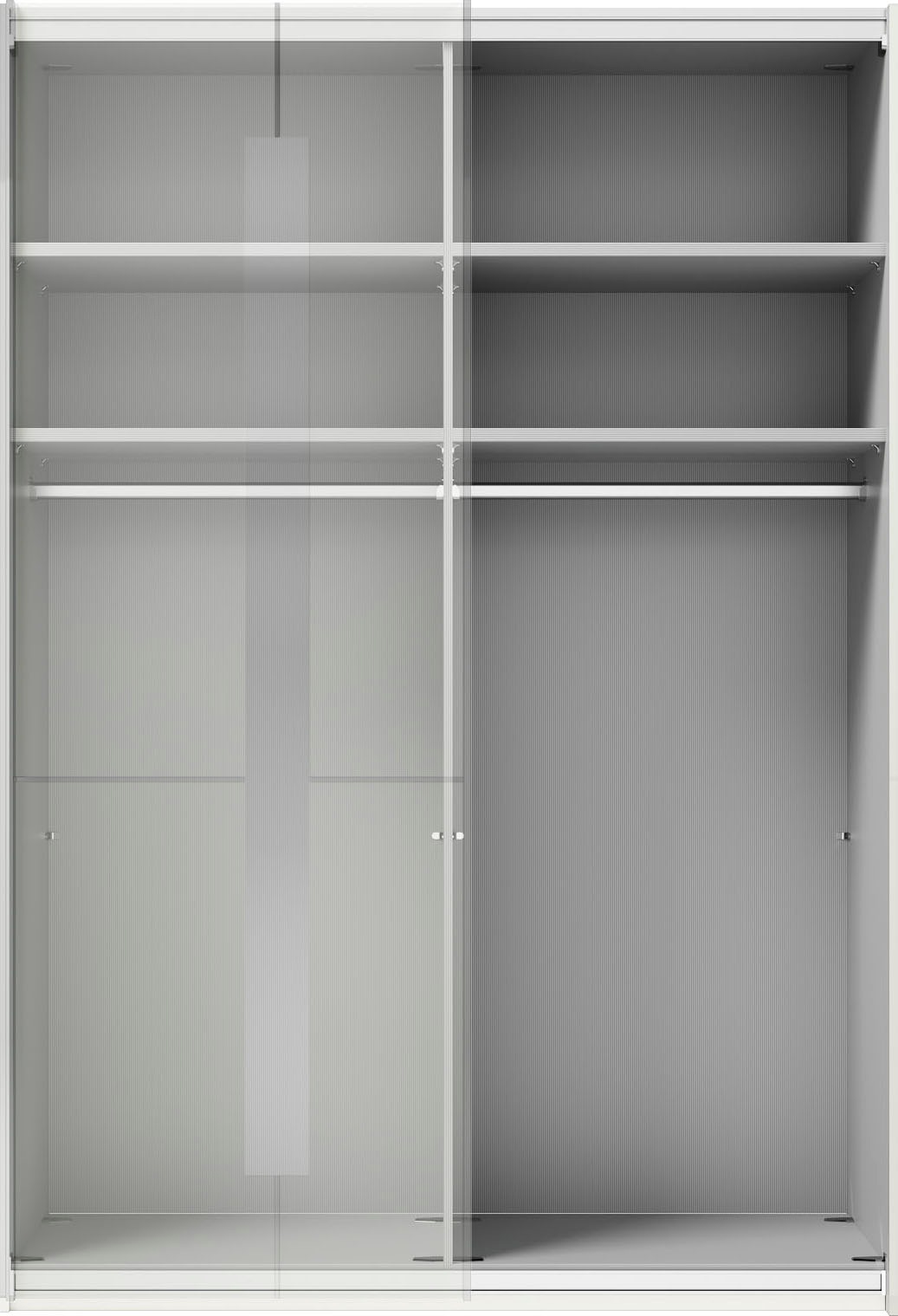 Musterring Armoire à portes coulissantes »Imola W« comprend étagères et tringles, avec portes vitrées et miroir décoratif
