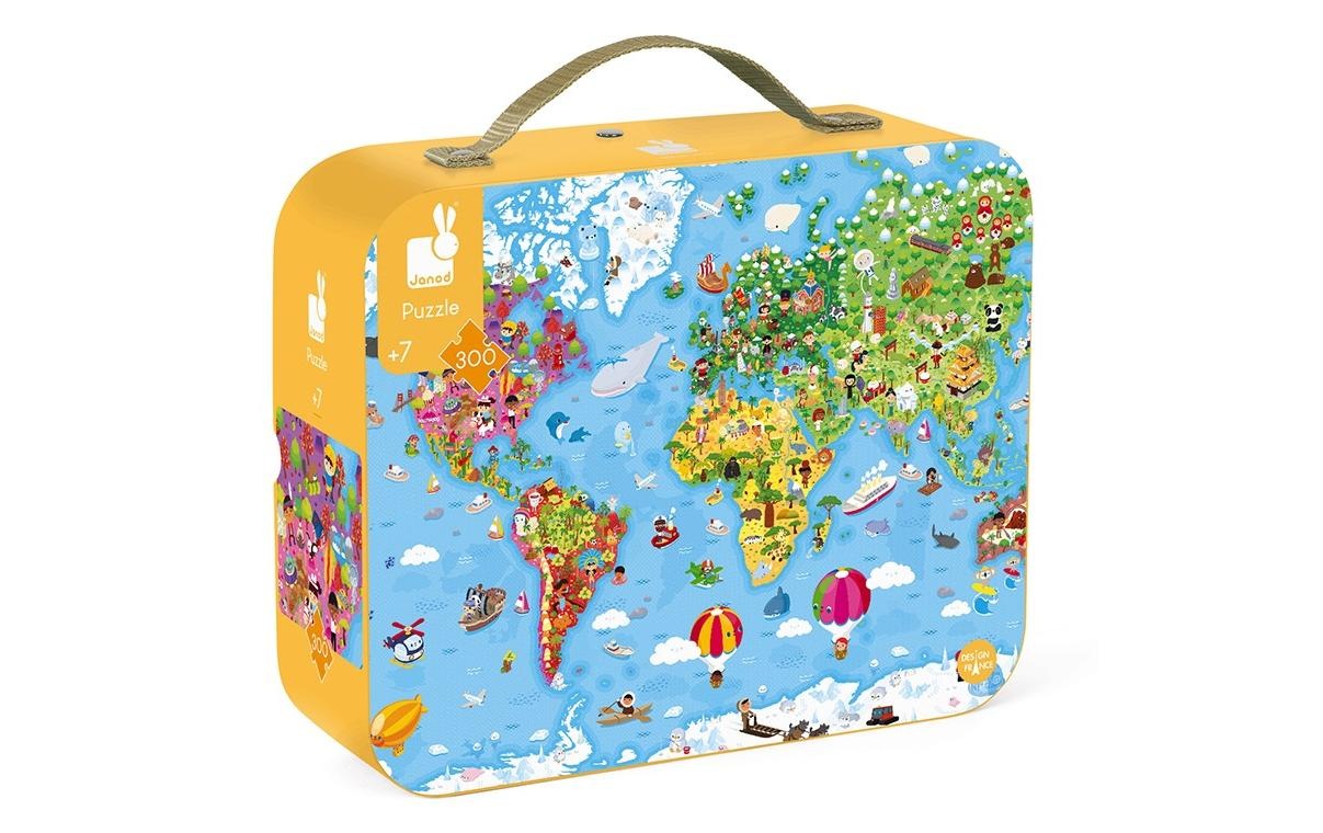 Image of Janod Puzzle »Weltkarte 300 Teile«, (300 tlg.) bei Ackermann Versand Schweiz