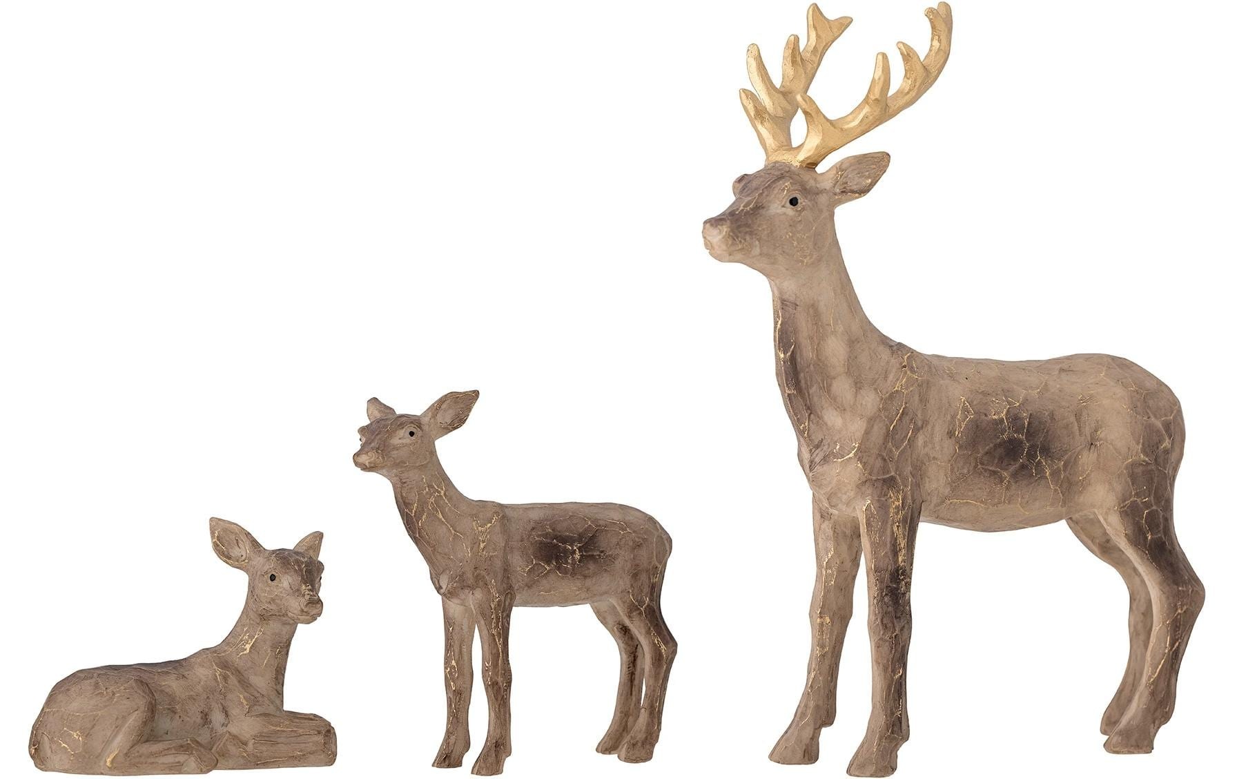 Image of Bloomingville Weihnachtsfigur "Tuan Hirsch, 3-teilig"