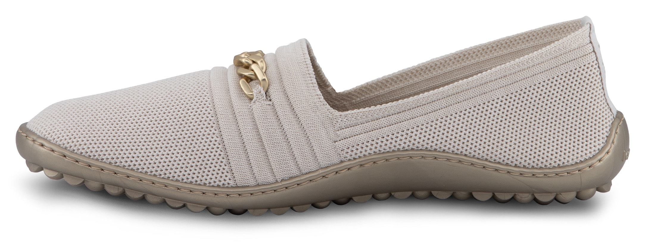 Leguano Chaussures pieds nus »LADY FAMOUS«  flats, ballerines, chaussures confort avec chaîne décorative dorée