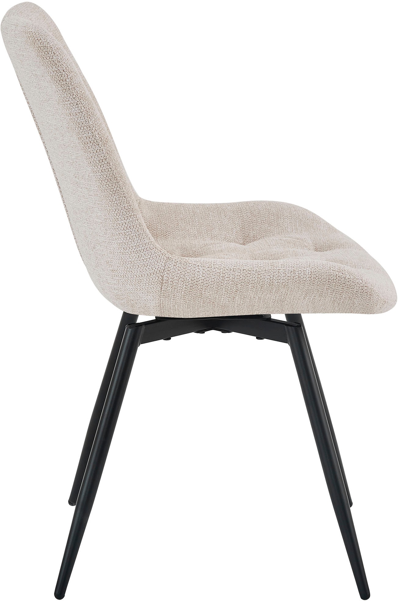 byLIVING Esszimmerstuhl »Aragon« (Set) 2 Stk.360 Grad drehbarer Stuhl, hochwertiger Webstoffbezug mit Steppung