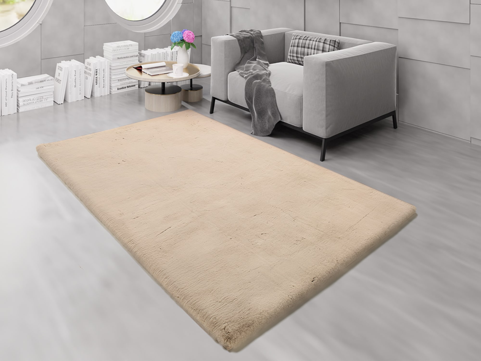 OCI DIE TEPPICHMARKE Hochflor-Teppich »ALISSA« rechteckig 38 mm Höhe Kuschelig weicher Flor, Kaninchen Fell Haptik, getuftet