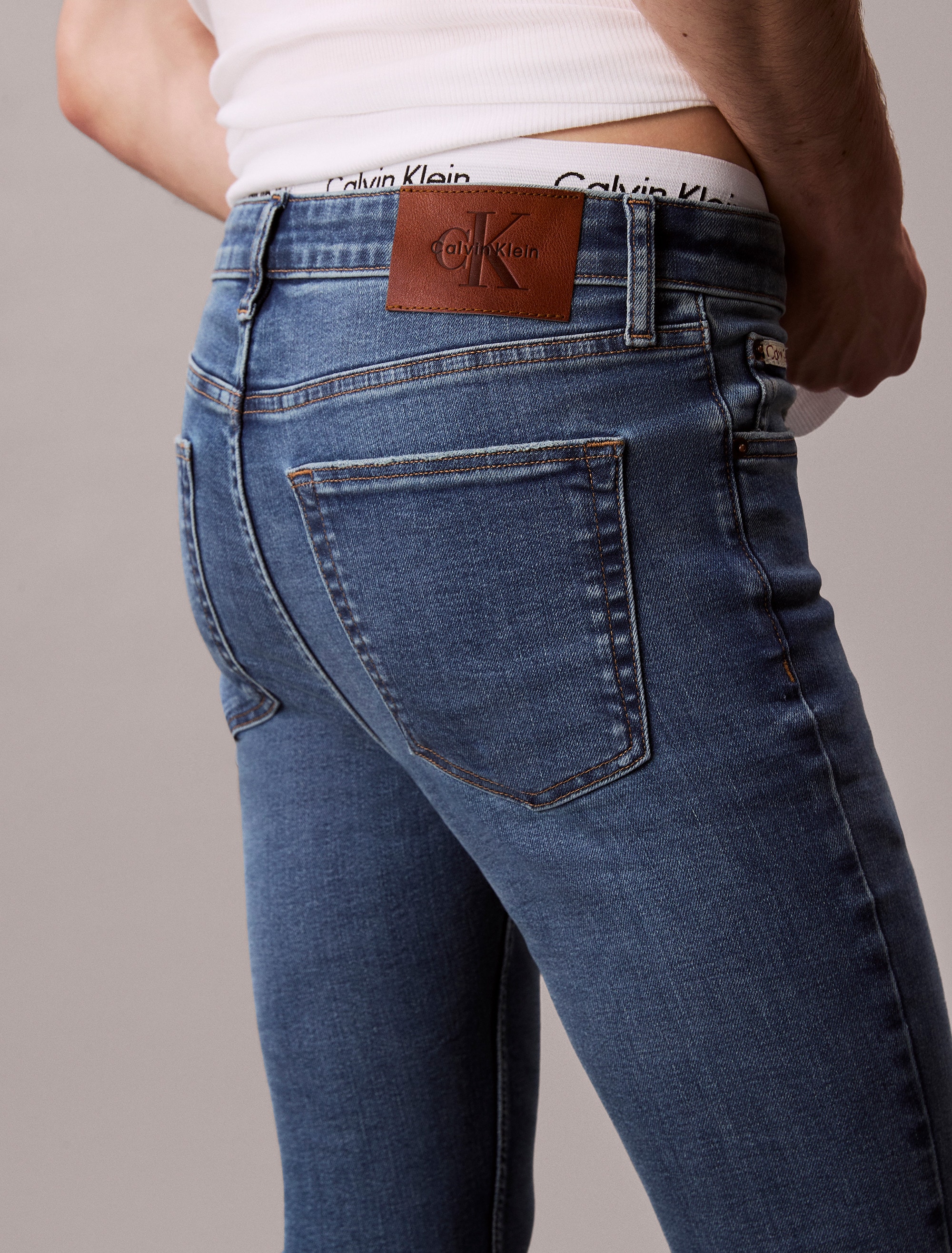 Calvin Klein Jeans Skinny-fit-Jeans »SKINNY JEAN REGEN«, Mit Gürtelschlaufen