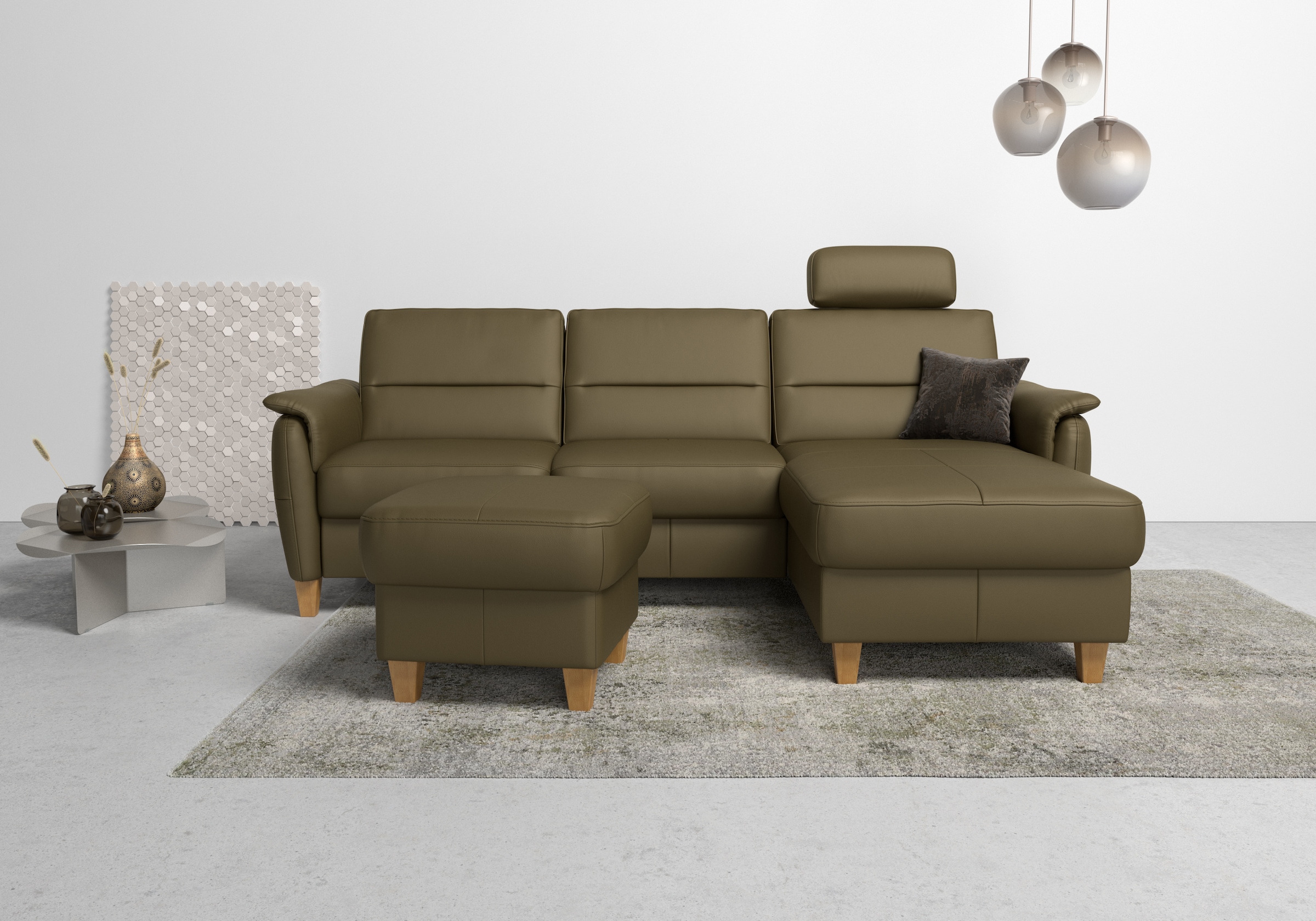 Home affaire Polsterhocker »Palmera«, mit Stauraum, passend zur Serie »Palmera«