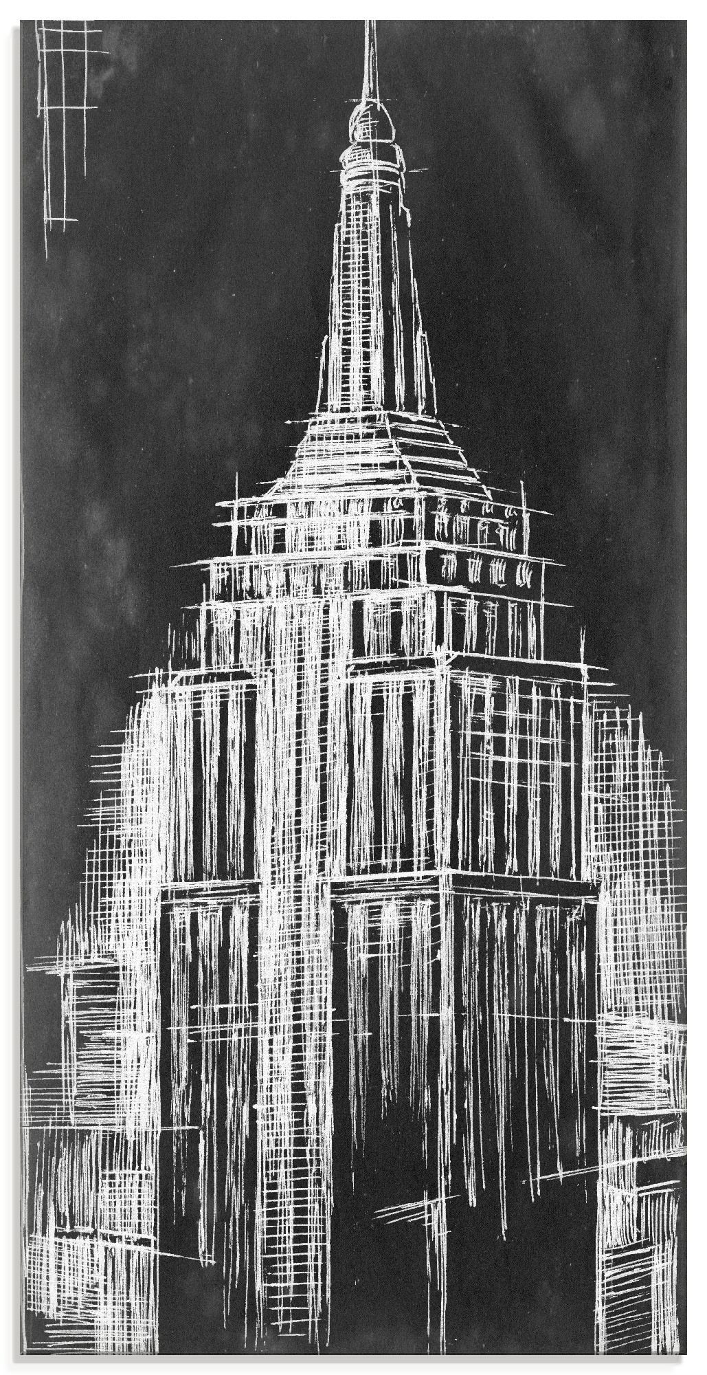 Image of Artland Glasbild »Empire State Entwurf«, Gebäude, (1 St.) bei Ackermann Versand Schweiz