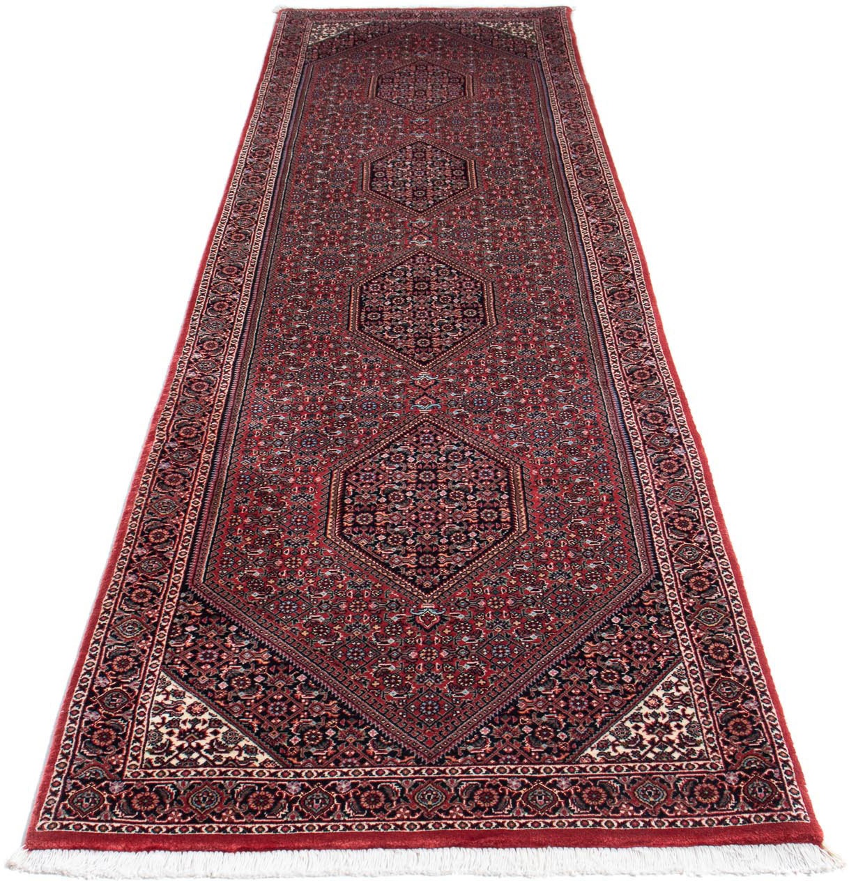 Image of morgenland Seidenteppich »Bidjar Medaillon 308 x 78 cm«, rechteckig, 1,5 mm Höhe, Unikat mit Zertifikat bei Ackermann Versand Schweiz