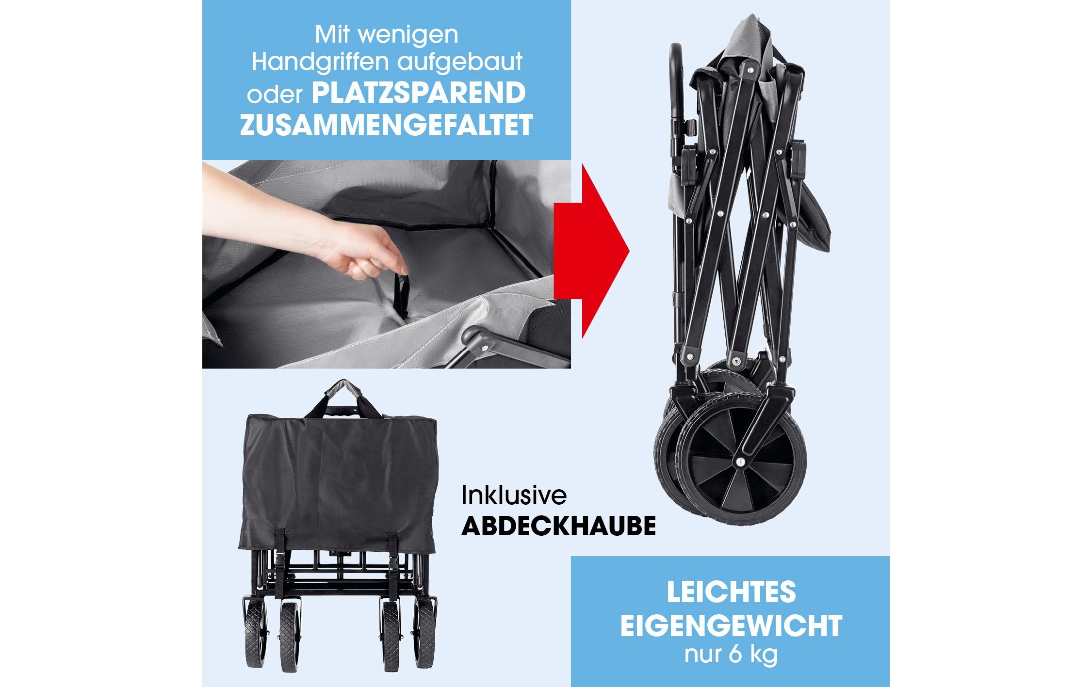 EASYmaxx Bollerwagen »faltbar, mit Dach«