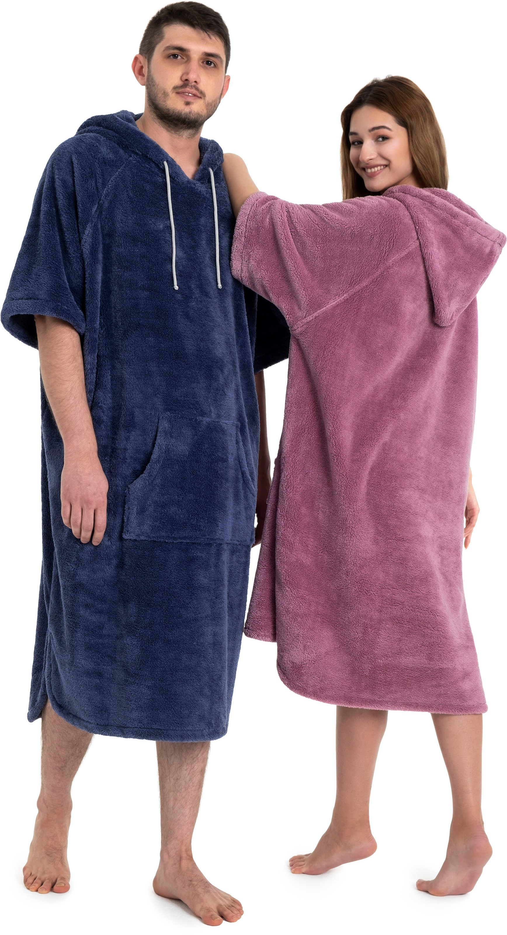 Image of GOODproduct Badeponcho "Lillou, Surfponcho ideal für Sauna, Spa & im Urlaub" 1 Stk. weich und kuschelig, plüsch, Fleece, Unisex, für Damen und Herren