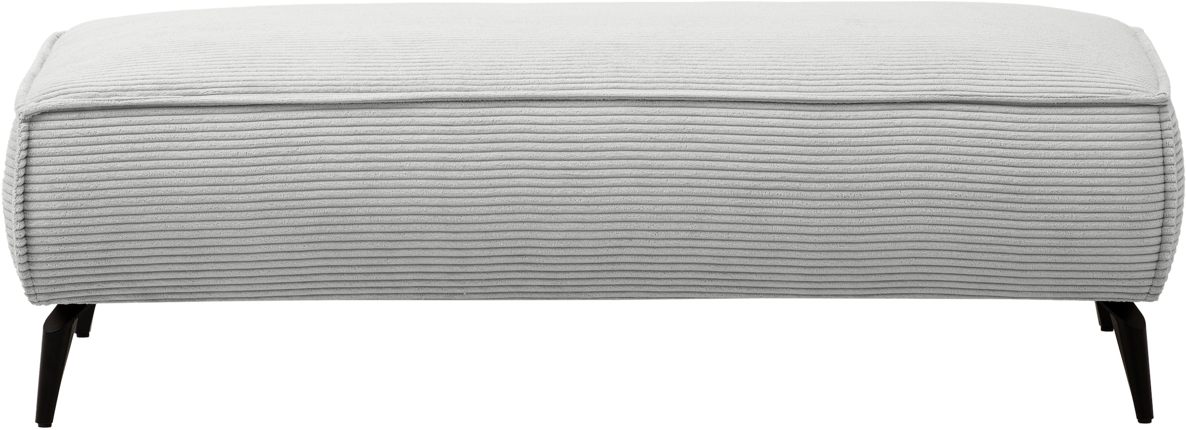 andas Hocker »TVINNU, mit Kedernaht in Cord«, zur Serie TVINNU, gemütlicher Sitzkomfort, rechteckig, schwarze Füsse