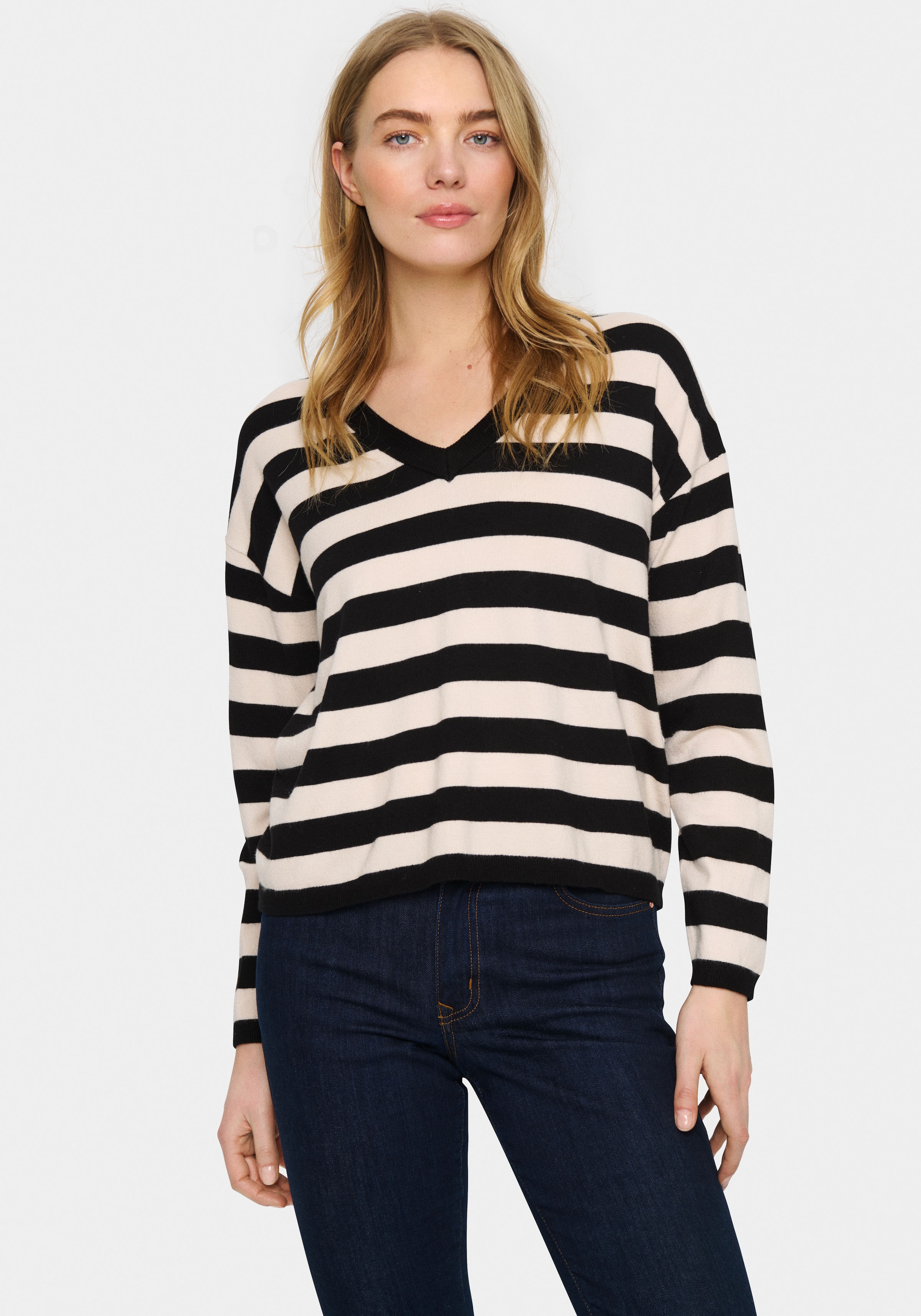 Saint Tropez Pull en tricot »FikamSZ V-Neck«