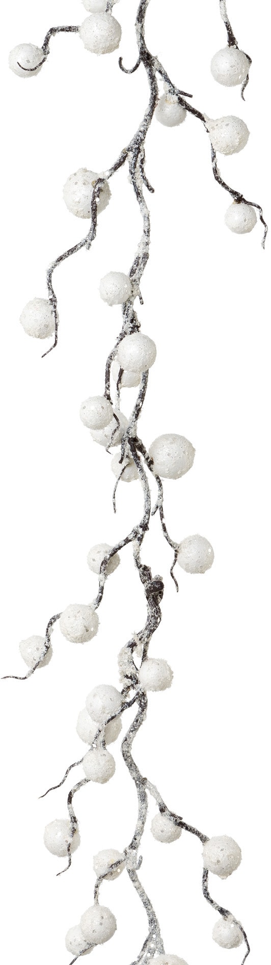 Creativ deco Winterliche Kunstpflanze »Weihnachtsdeko, Weihnachtsgirlande«, Girlande in beschneiter Optik, Länge 180 cm