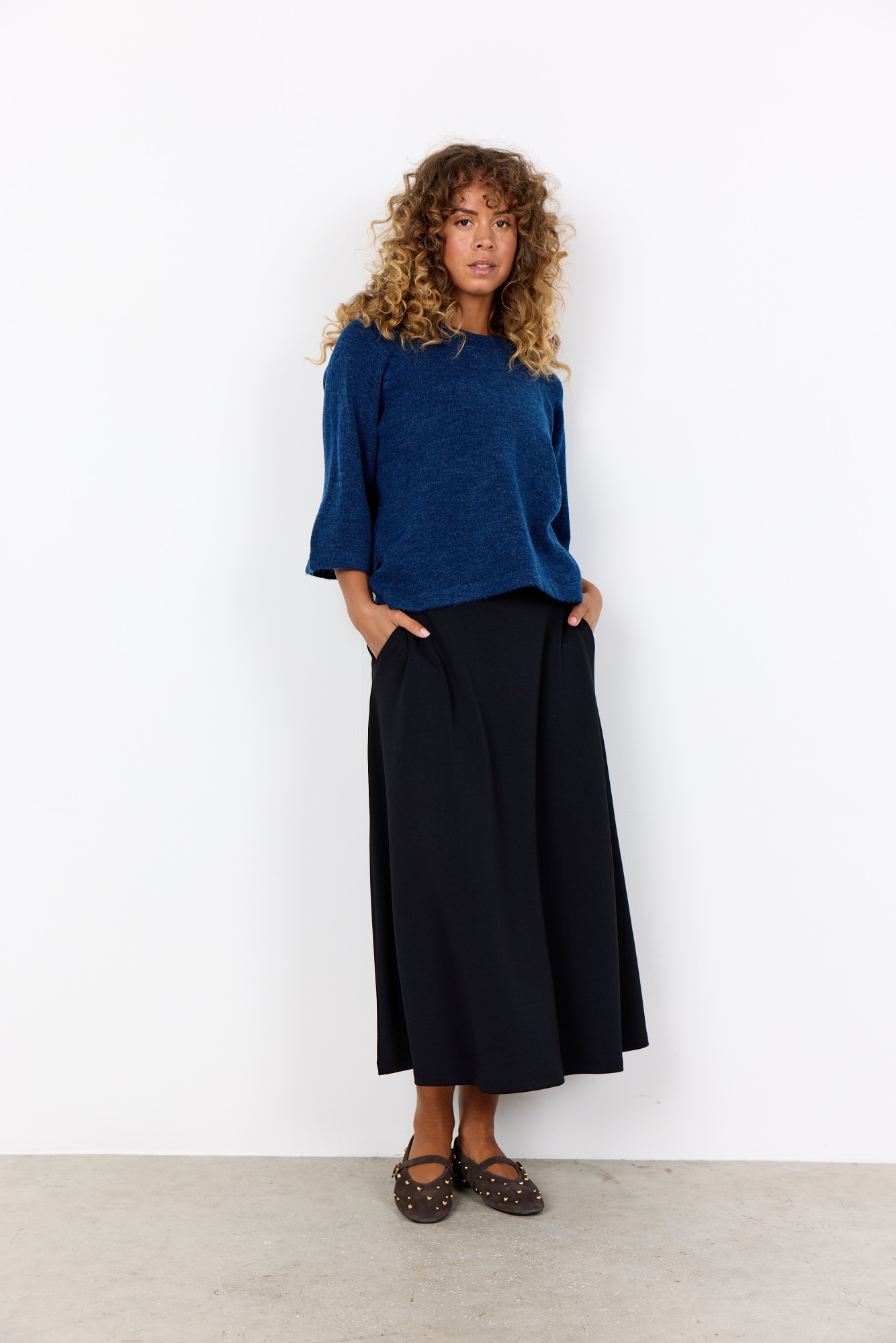 soyaconcept Maxi jupe »SC-BANU 258« mélange de viscose