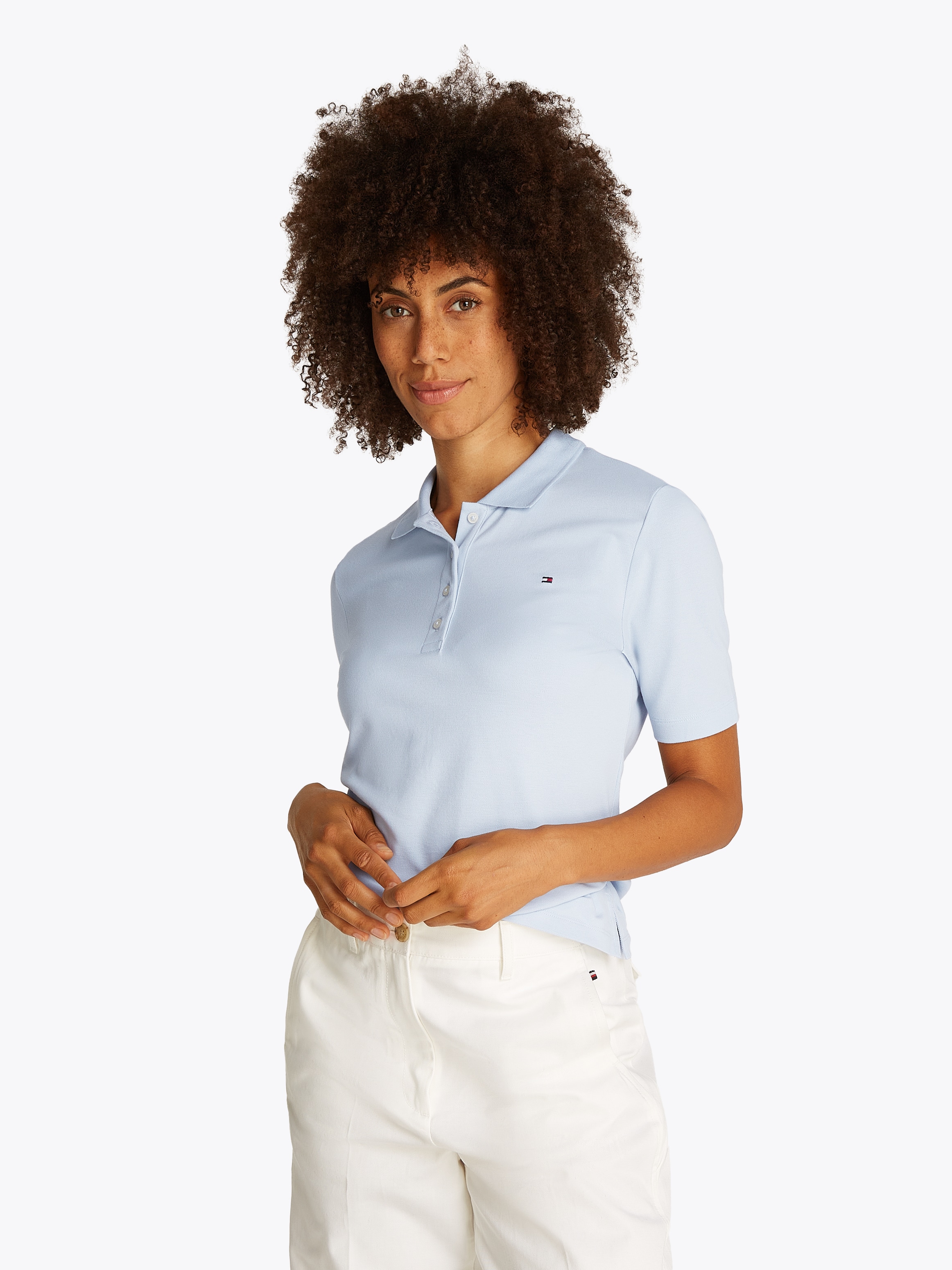 Tommy Hilfiger Poloshirt »1985 Regular Fit Pique Premium Polo«, mit Logo-Stickerei, mit Seitenschlitzen