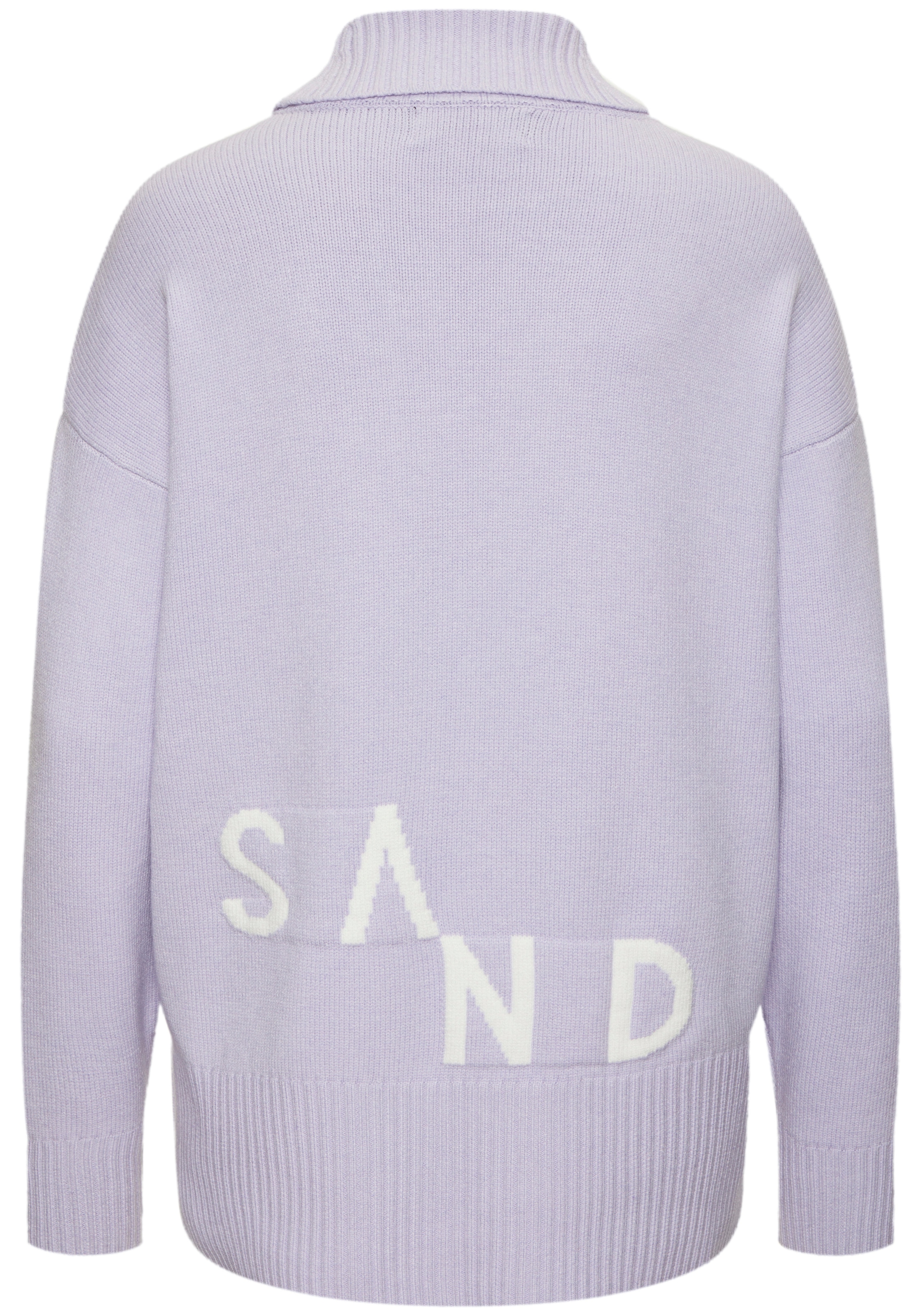 Elbsand Rollkragenpullover »mit eingestricktem Logoschriftzug« Kuscheliger Strickpullover, lockere Passform, super weich, casual