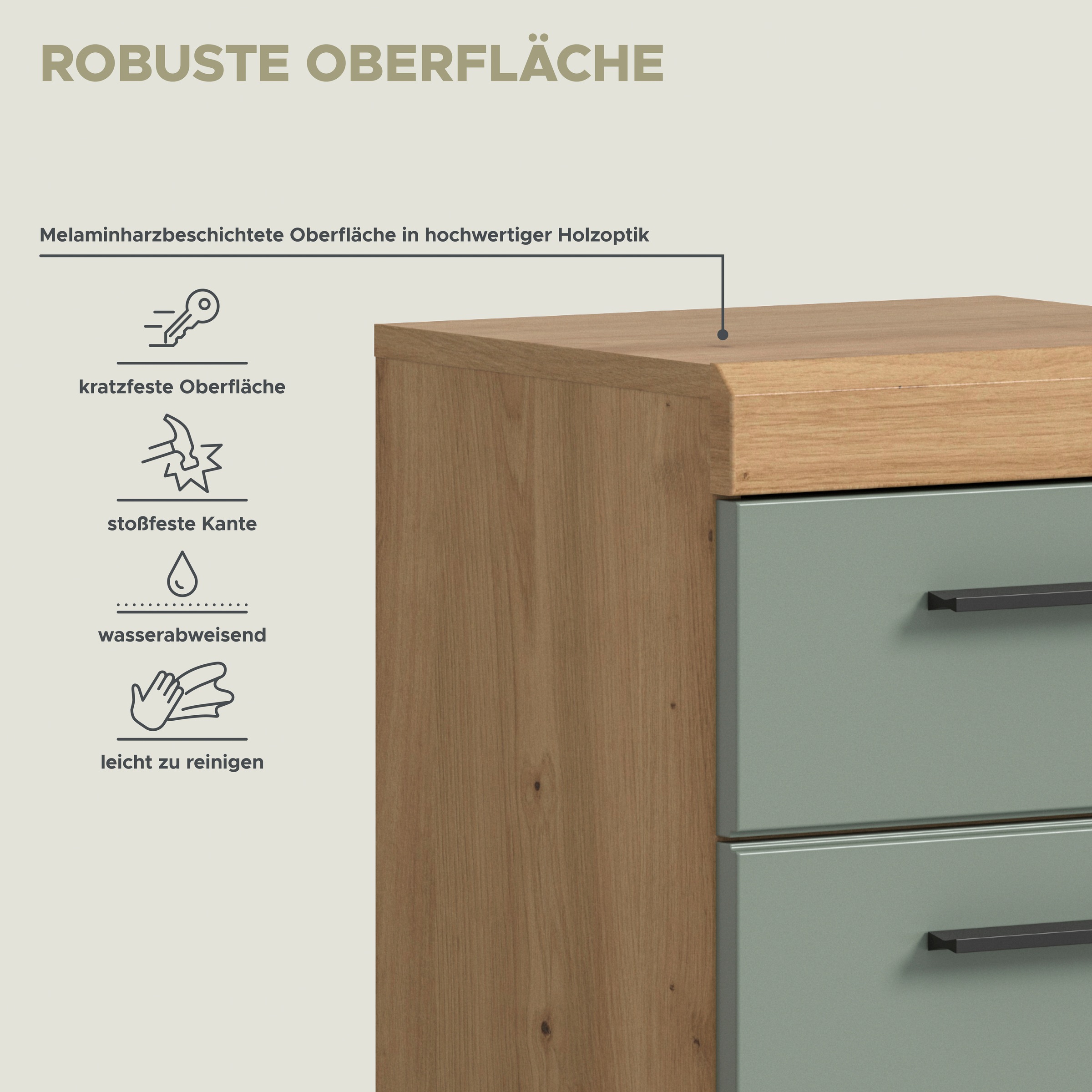 welltime Unterschrank »SIENA, Breite 37cm, 1 Tür, 1 Schubkasten, 2 Fächer, MDF-Front« TOPSELLER!, 1 Stk. tlg. in verschiedenen Farben erhältlich, Badmöbel, Badschrank, Kommode, Bad