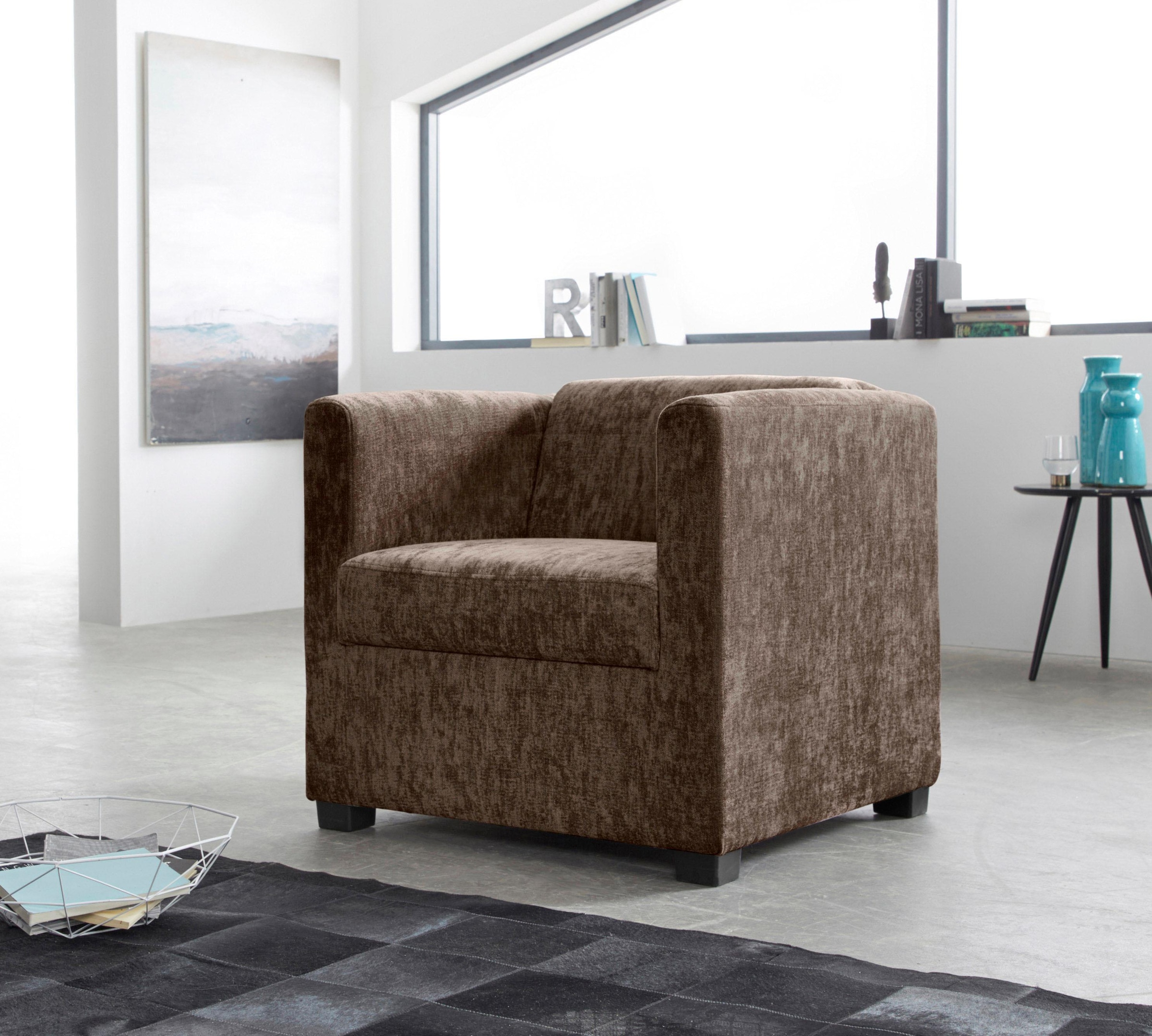 Image of Home affaire Sessel "Bob Cocktailsessel, Clubsessel, Loungesessel" in verschiedenen modernen Farben und Qualitäten