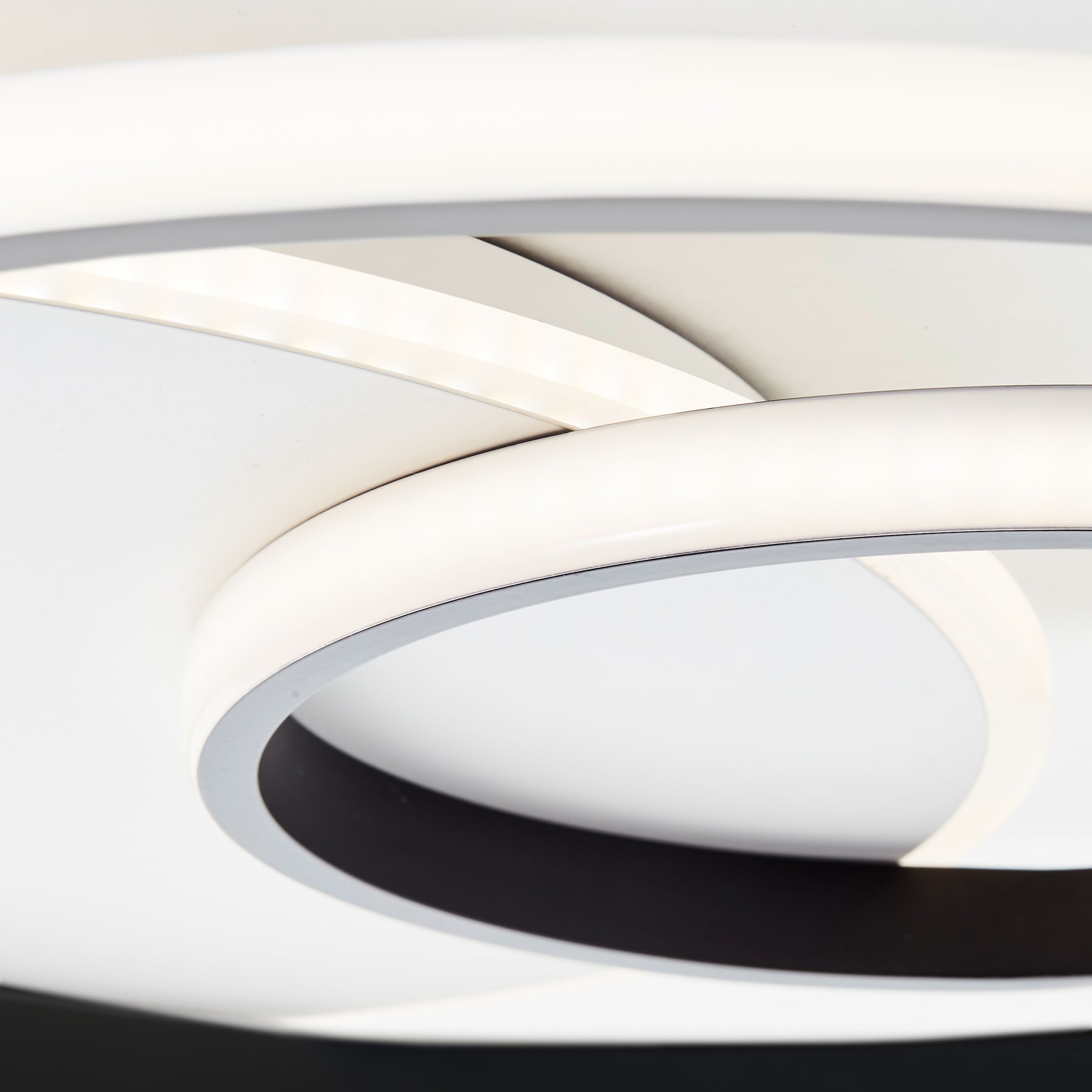 Brilliant LED Deckenleuchte »Merapi«, 1 flammig, Leuchtmittel LED-Modul | LED fest integriert, Ø 50,8 cm, 4100 lm, warmweisses Licht, Metall/Kunststoff, weiss/schwarz