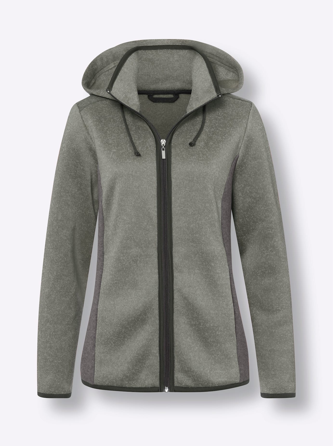 Classic Basics Strickfleecejacke, mit Kapuze