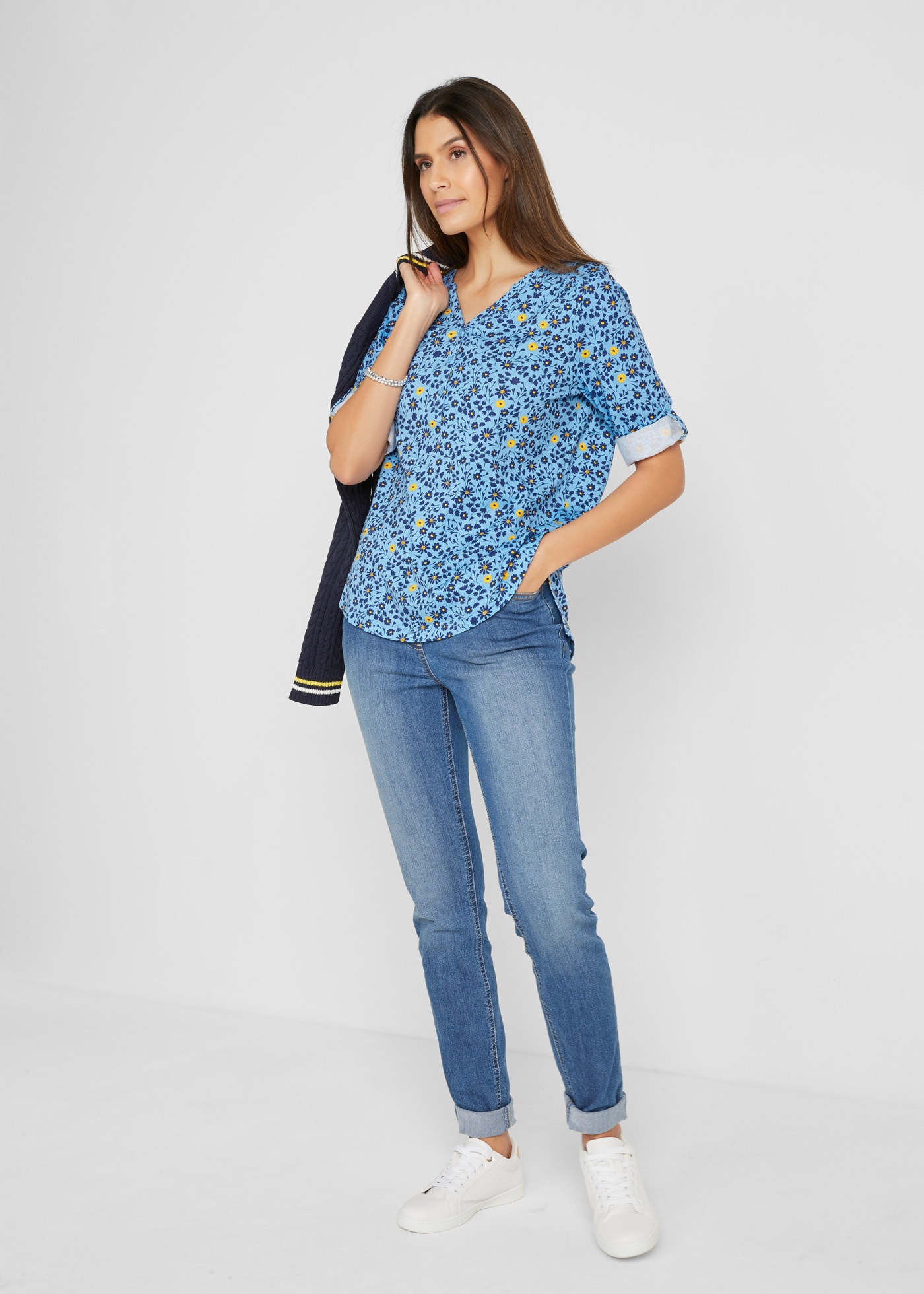 bonprix Jeggings en jeans »Jeggings Mid Waist, Bequembund« Slim Fit Passform, Mid Waist Schnitt, mit Bequembund