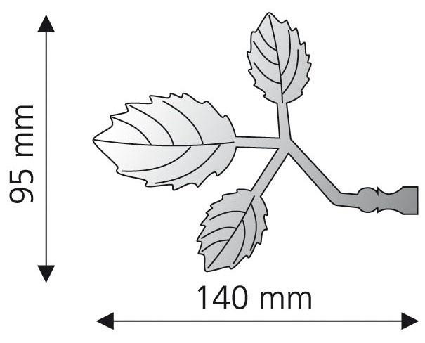 Liedeco Gardinenstangen-Endstück »Bacchus«, (Set, 2 St.), für Gardinenstangen Ø 16 mm