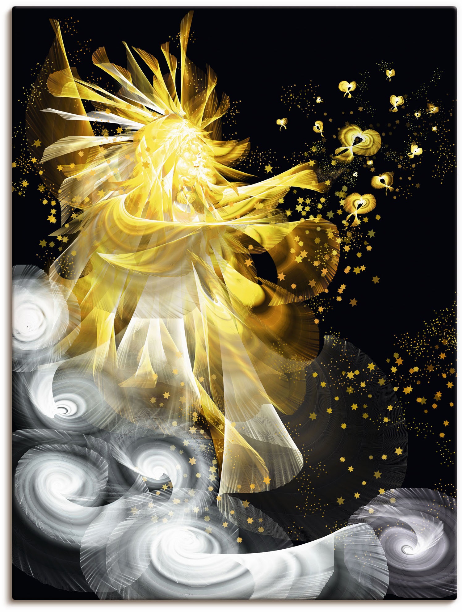 Image of Artland Wandbild »Goldener Schutzengel«, klassische Fantasie, (1 St.), in vielen Grössen & Produktarten - Alubild / Outdoorbild für den Aussenbereich, Leinwandbild, Poster, Wandaufkleber / Wandtattoo auch für Badezimmer geeignet bei Ackermann Versand Schw