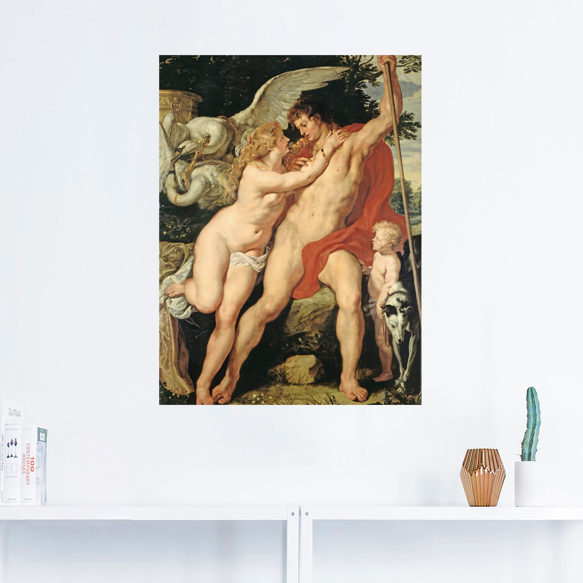 Artland Wandbild »Venus und Adonis. Um 1610«, Paar, (1 St.), als Leinwandbild, Wandaufkleber in verschied. Grössen