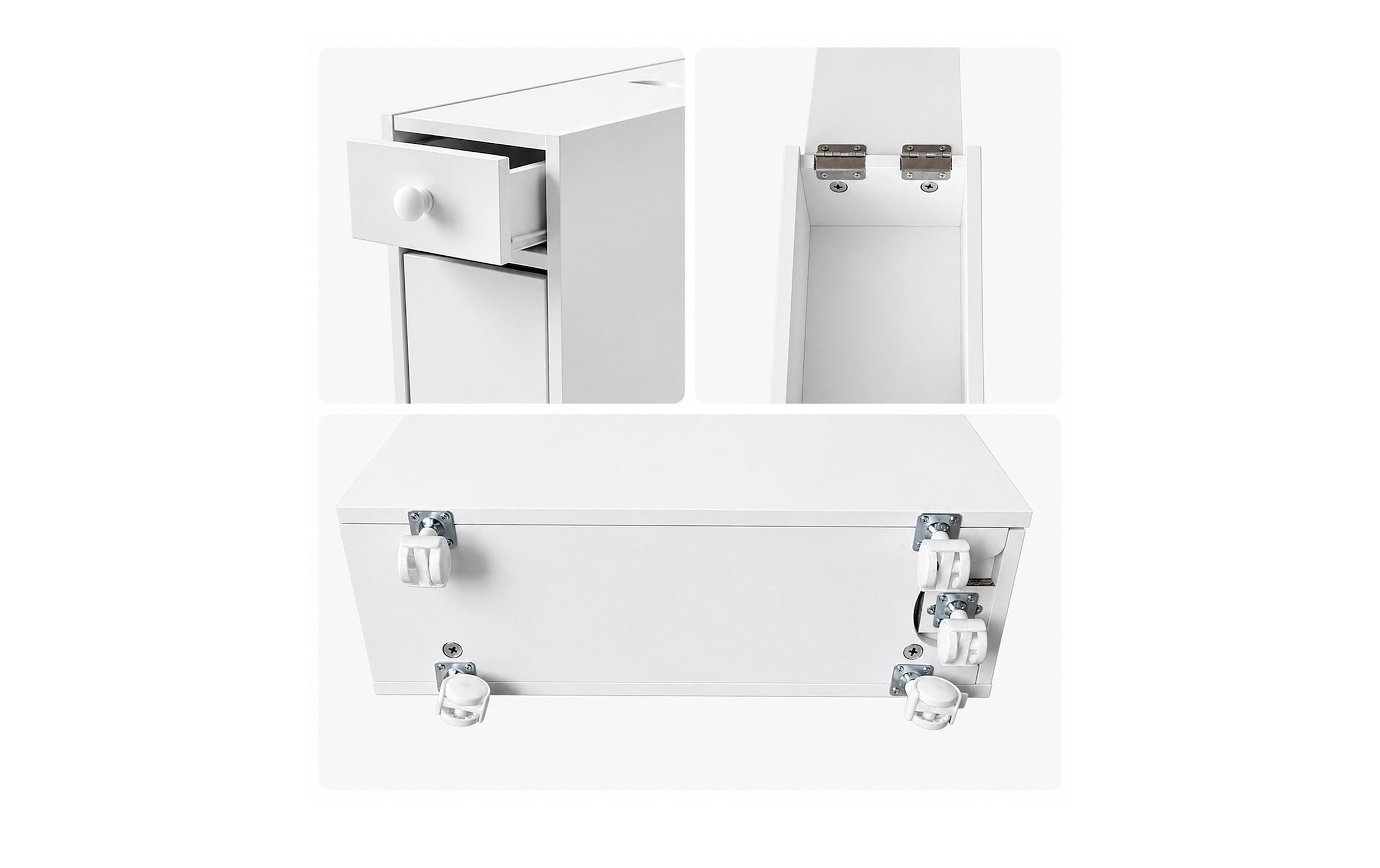 relaxdays Mehrzweckschrank »Nischenwagen 16 x 62 cm«